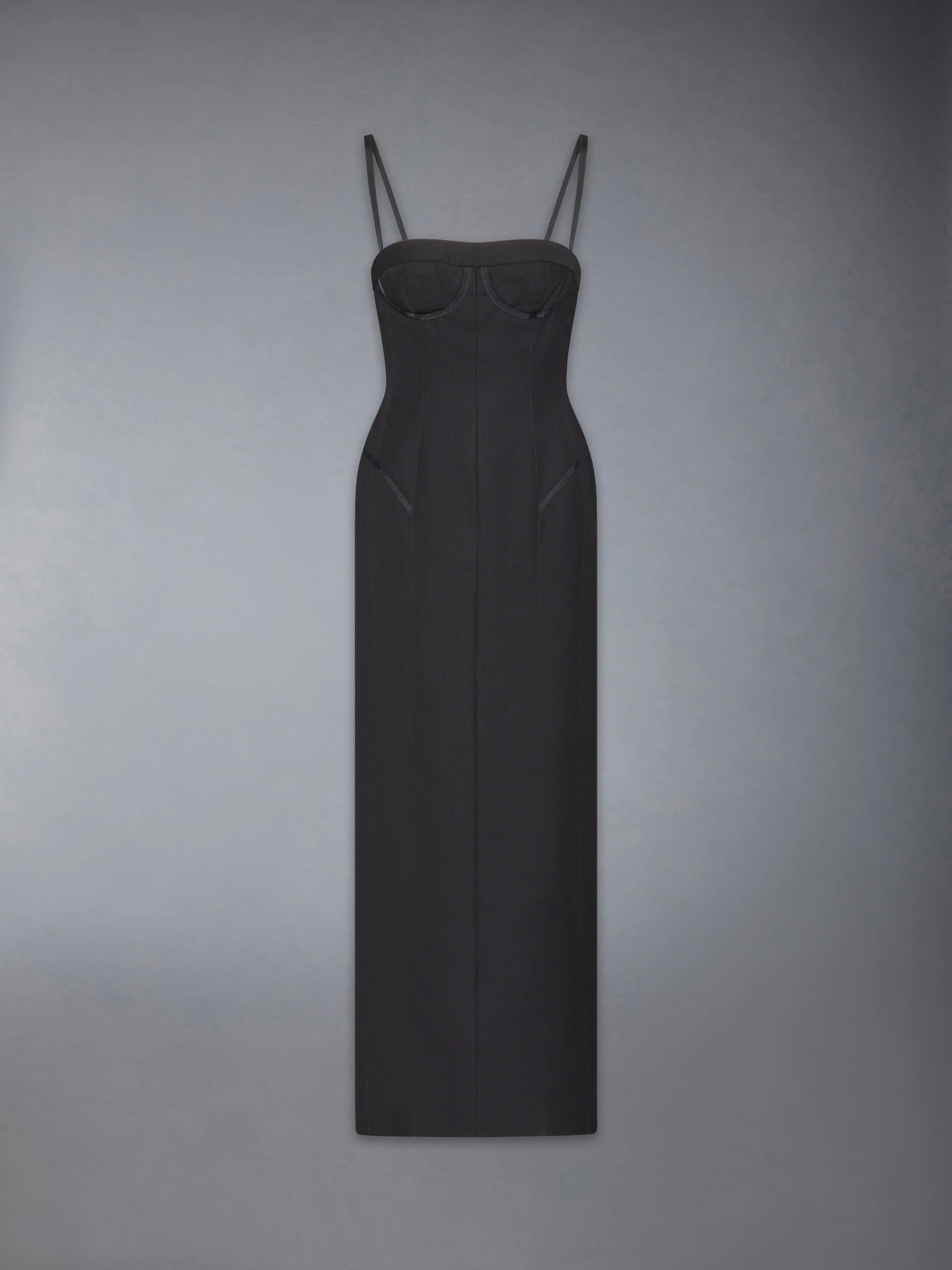2-PLY FRESCO TIPPING CORSET PENCIL DRESS - Image 7