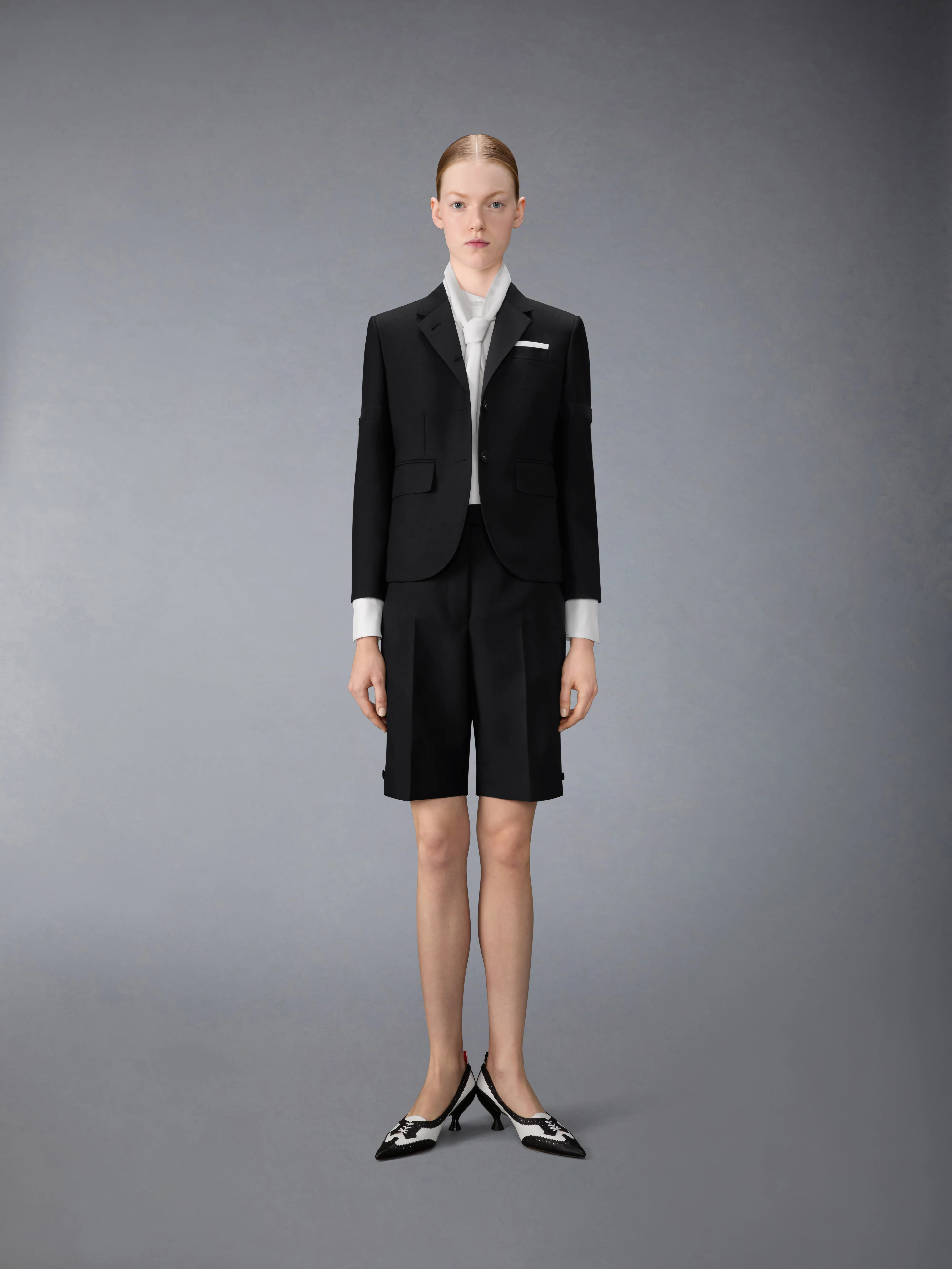 3-PLY WOOL MOHAIR BERMUDA SHORTS - Image 3
