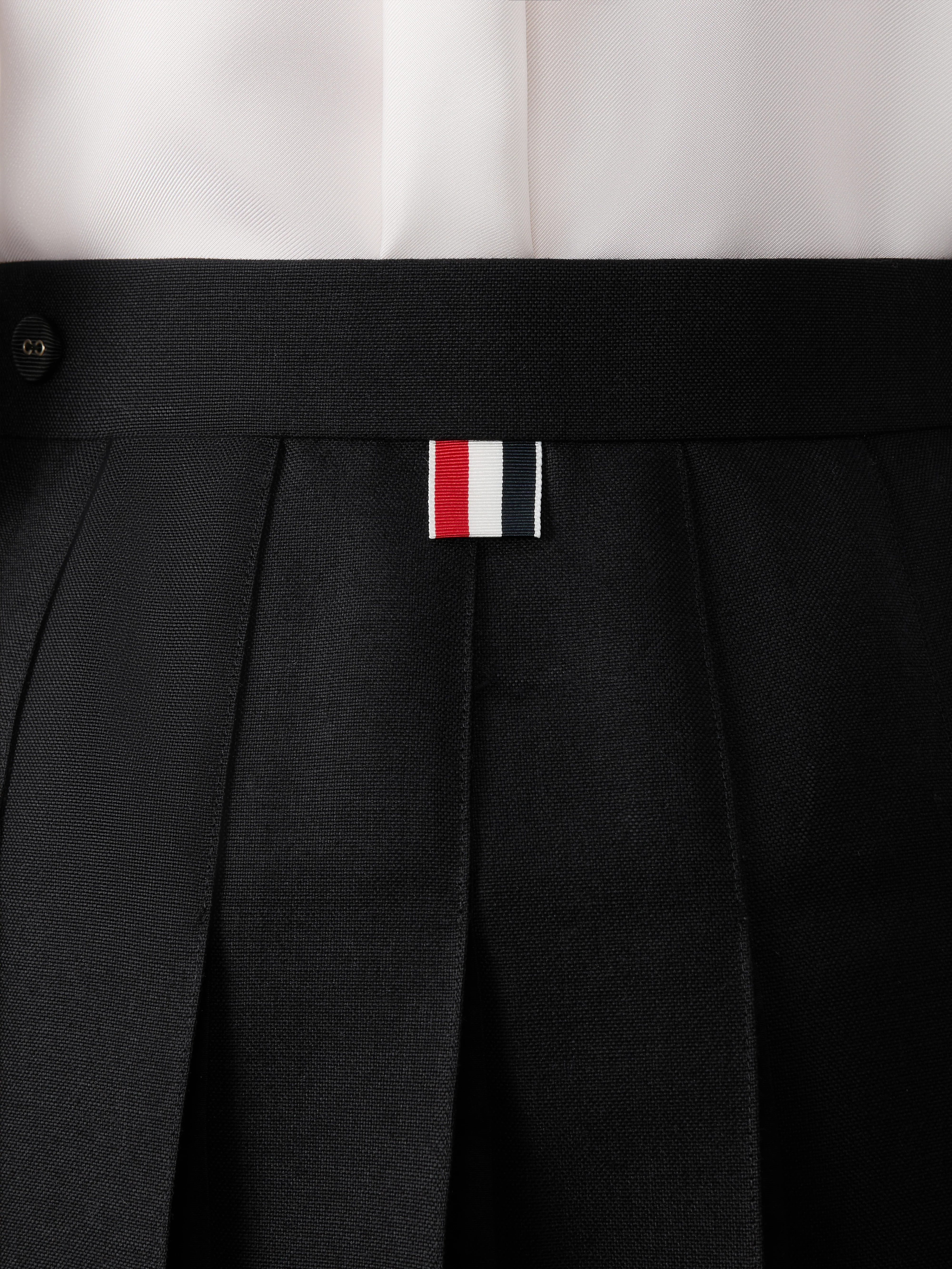 3-PLY WOOL MOHAIR PLEATED MINI SKIRT - Image 6