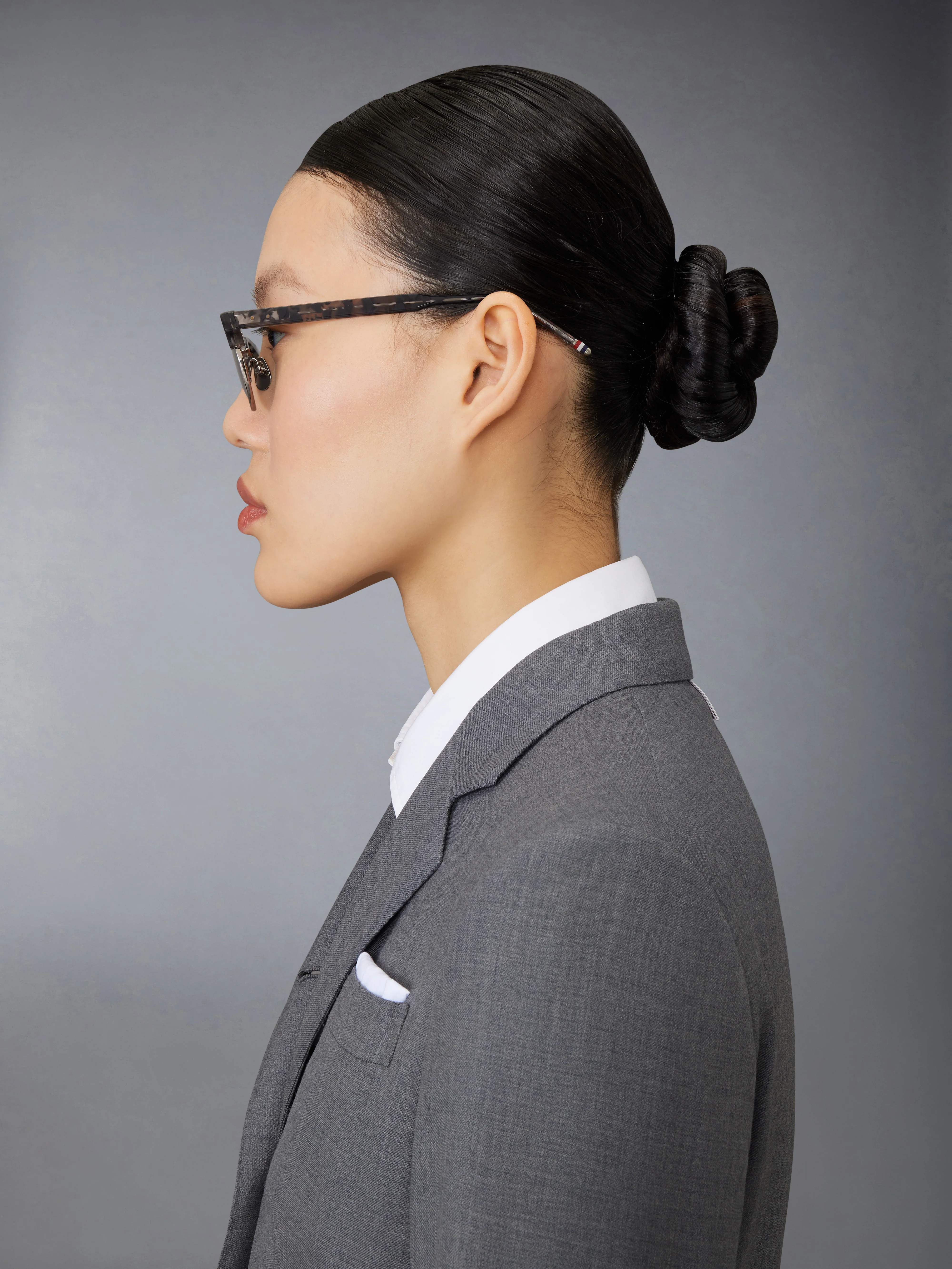 ACETATE AND TITANIUM OVAL SUNGLASSES - Image 5
