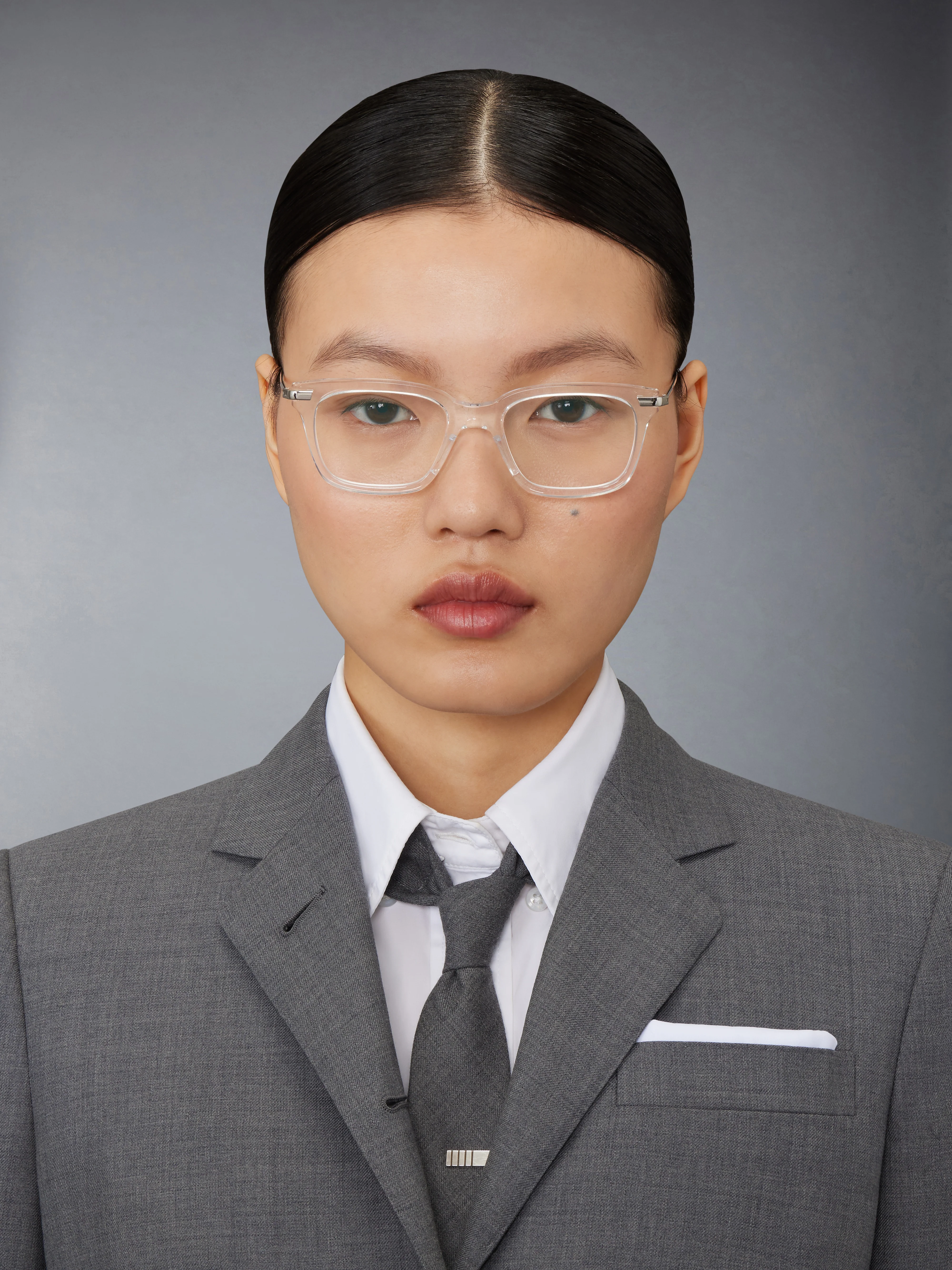 ACETATE AND TITANIUM RECTANGULAR EYEGLASSES - Image 2