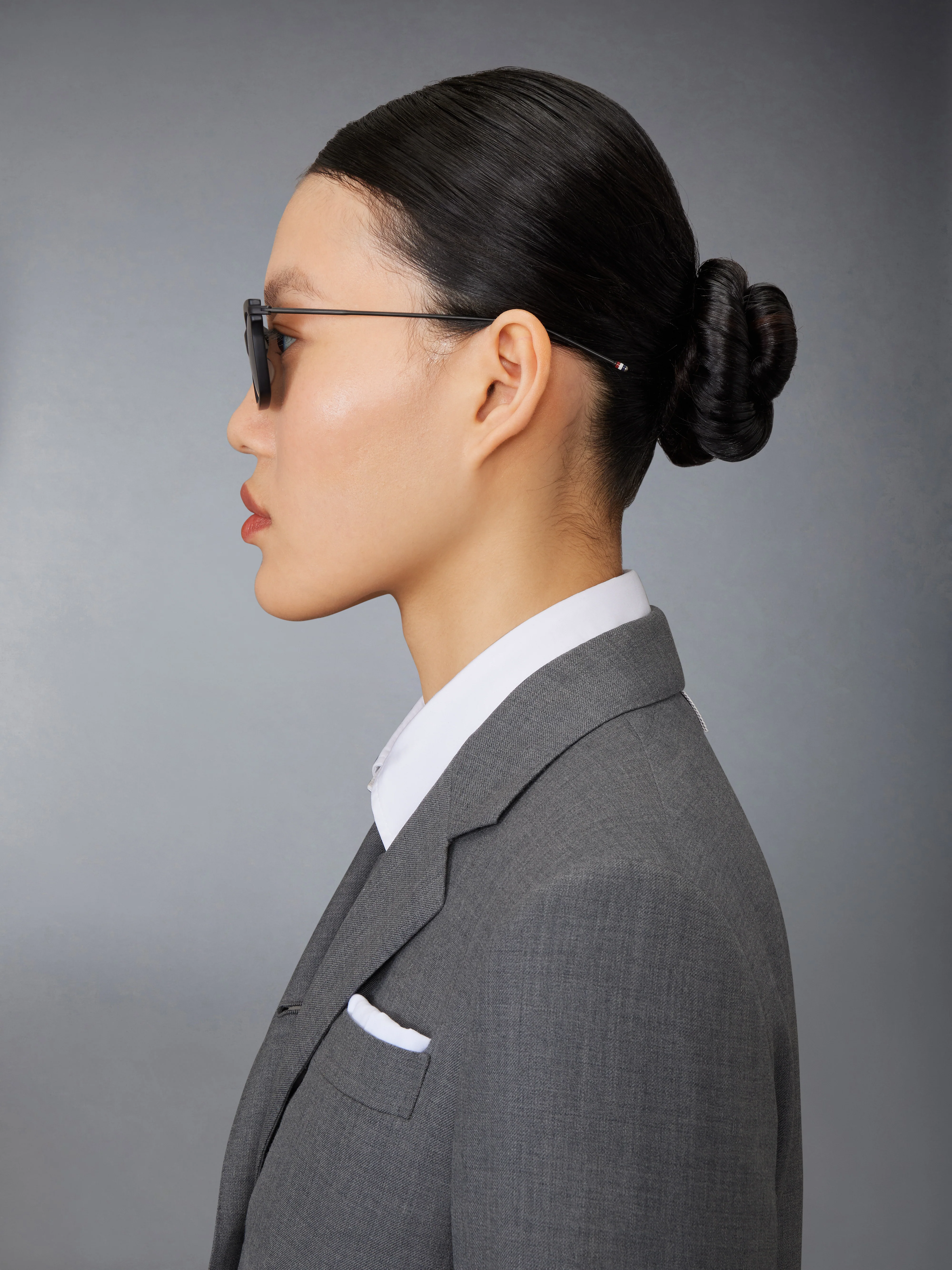 ACETATE AND TITANIUM RECTANGULAR SUNGLASSES - Image 4
