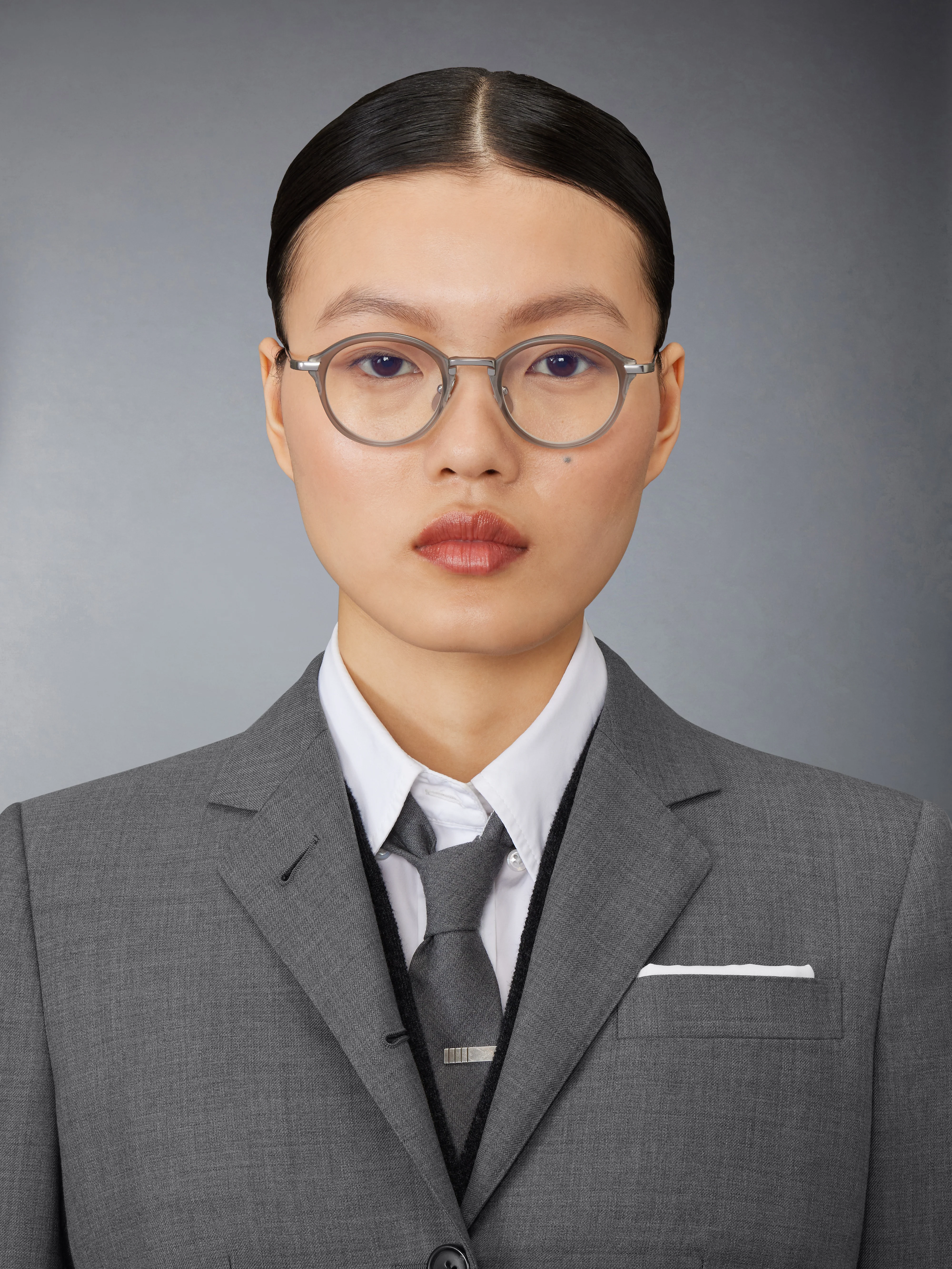 ACETATE AND TITANIUM ROUND EYEGLASSES - Image 2