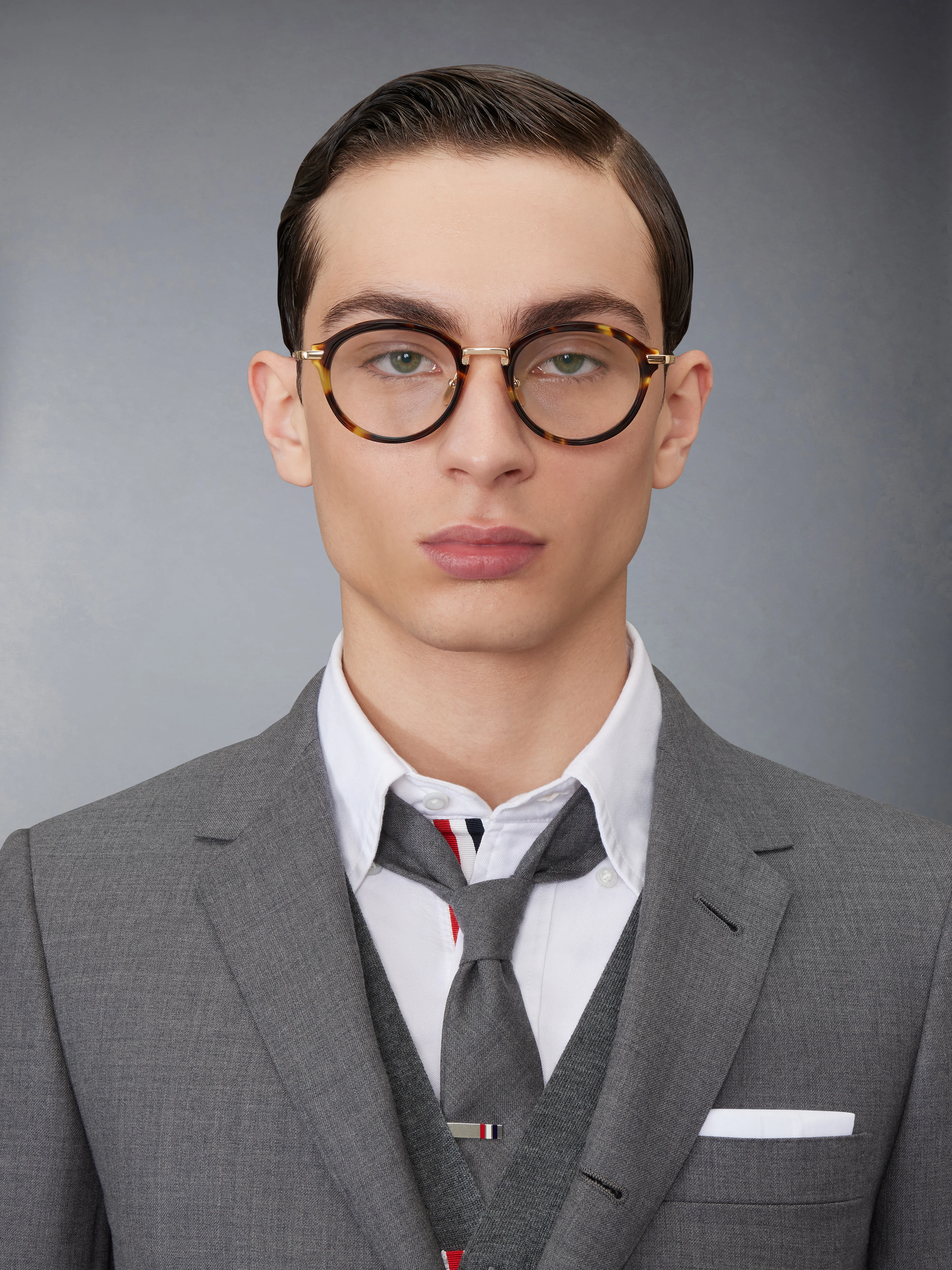 ACETATE AND TITANIUM ROUND EYEGLASSES - Image 3