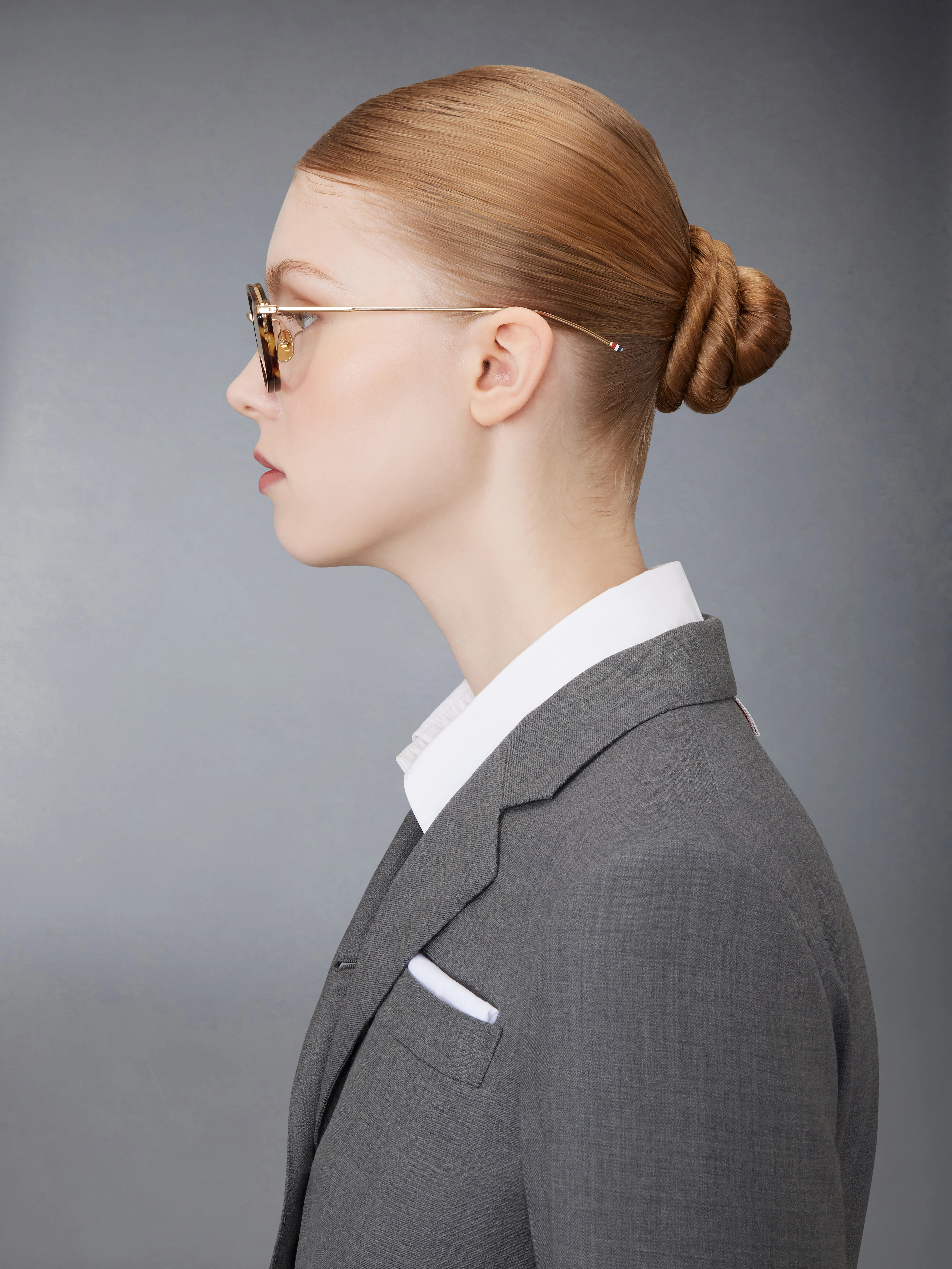 ACETATE AND TITANIUM ROUND EYEGLASSES - Image 4