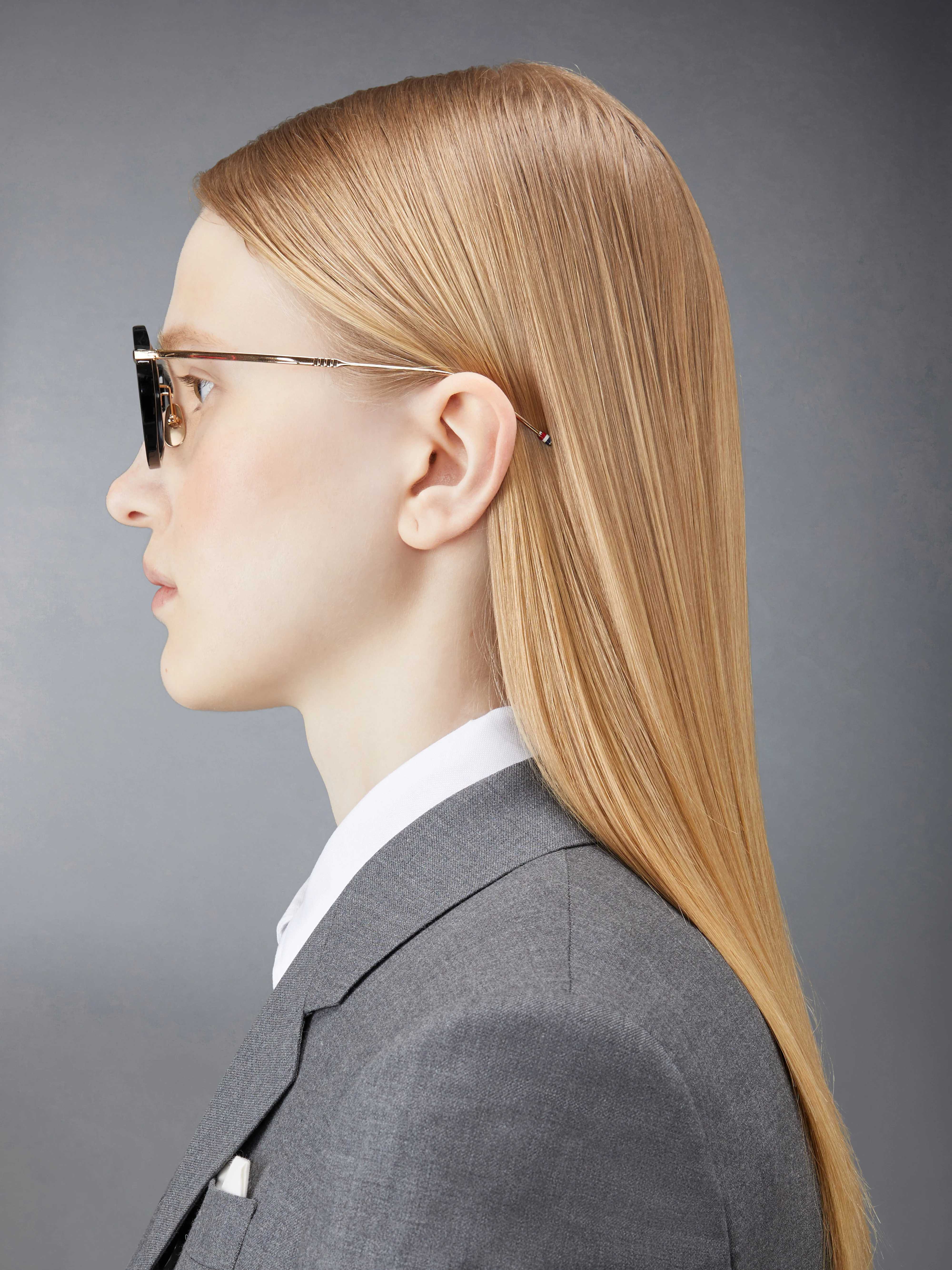 ACETATE AND TITANIUM ROUND EYEGLASSES - Image 3