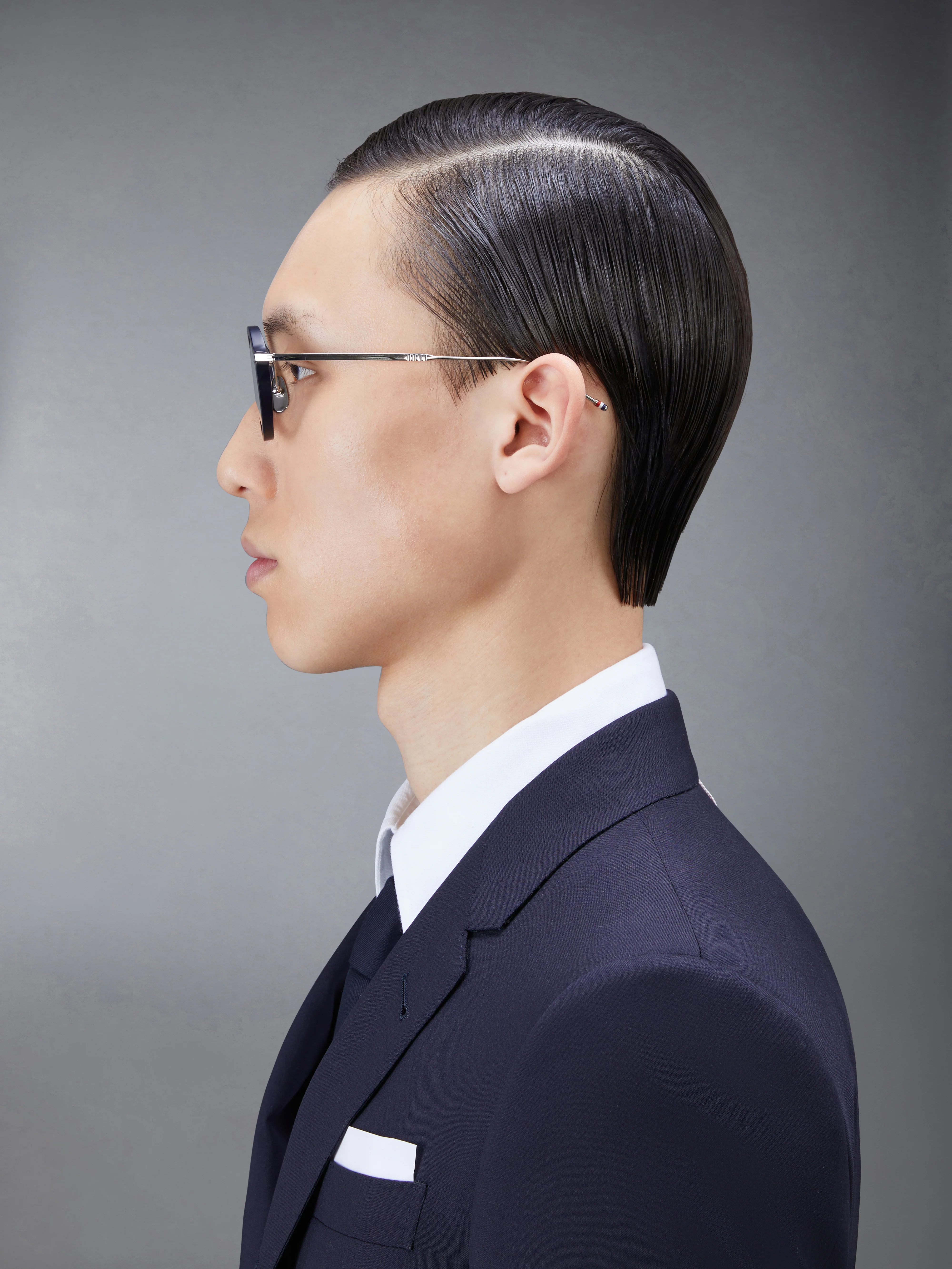 ACETATE AND TITANIUM ROUND EYEGLASSES - Image 3
