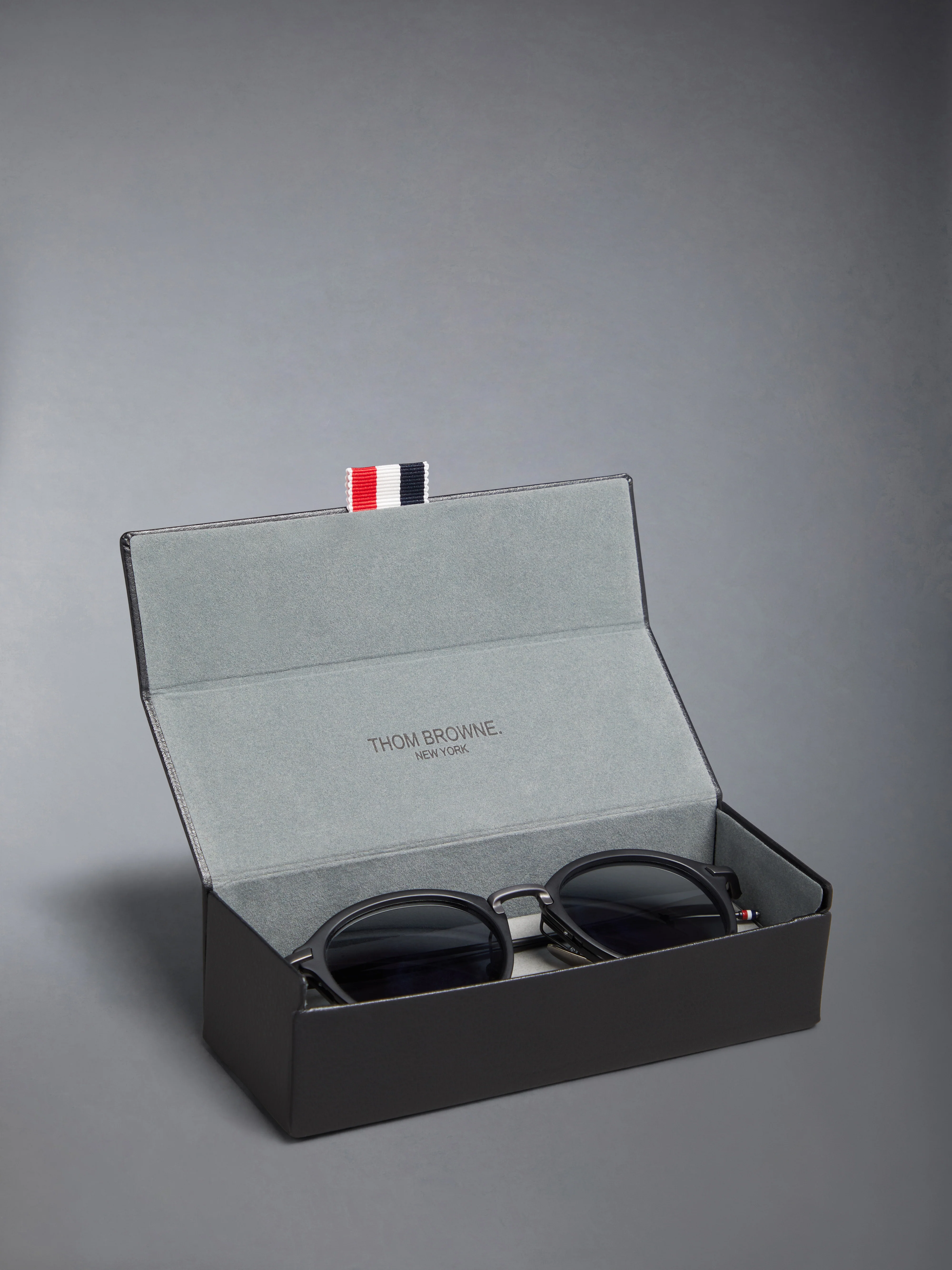 ACETATE AND TITANIUM ROUND SUNGLASSES - Image 8