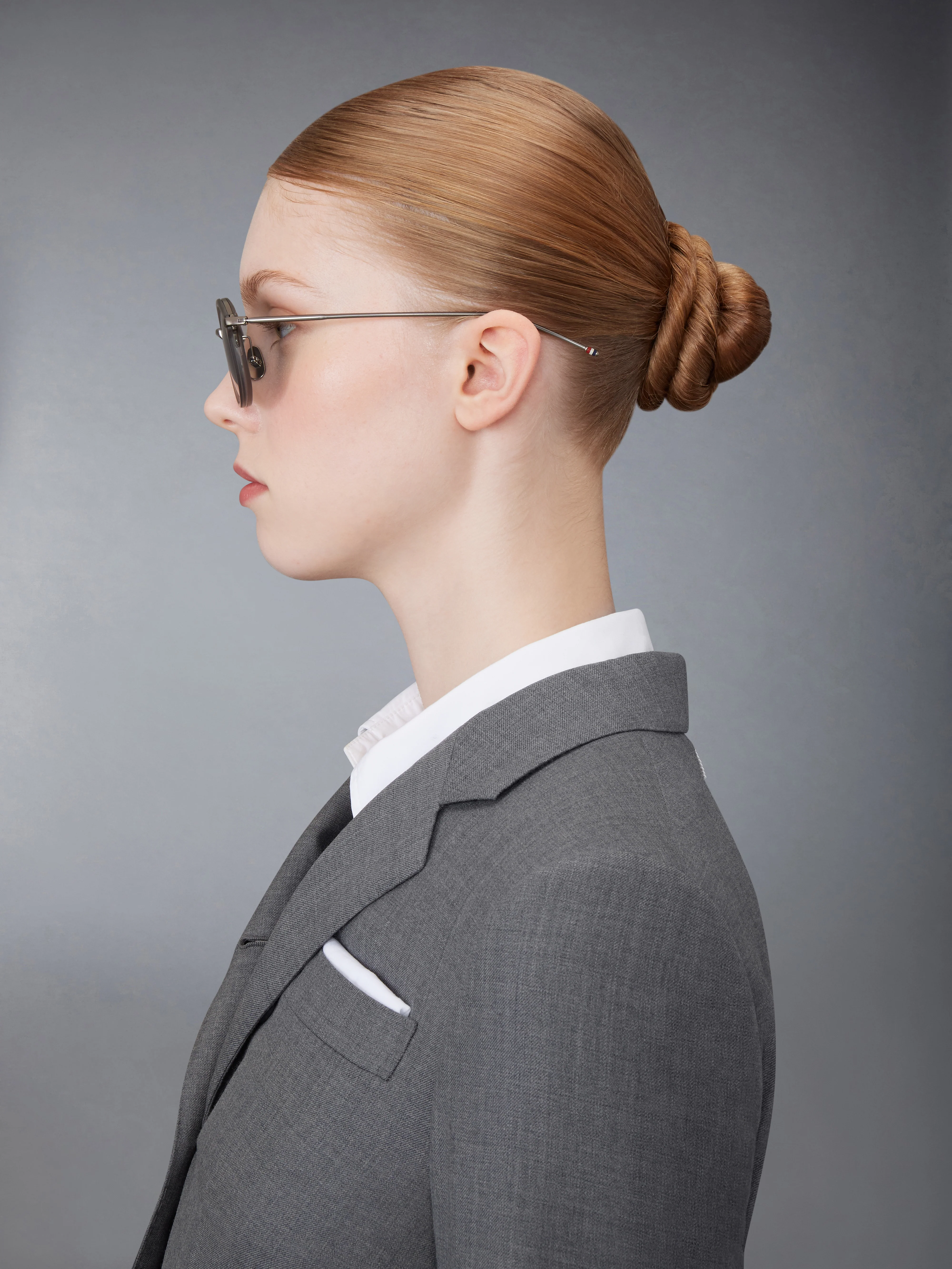 ACETATE AND TITANIUM ROUND SUNGLASSES - Image 4