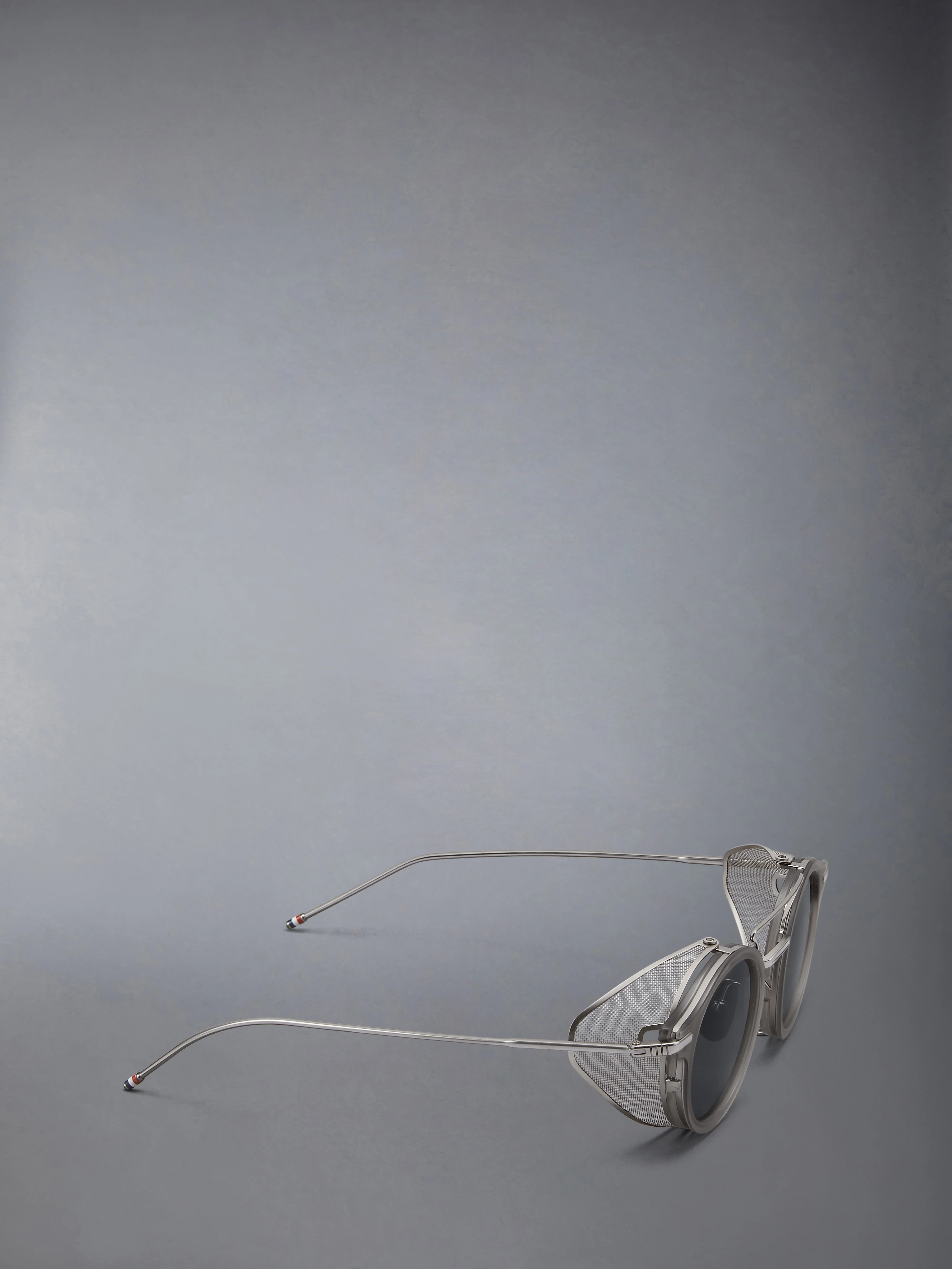 ACETATE AND TITANIUM ROUND SUNGLASSES - Image 6