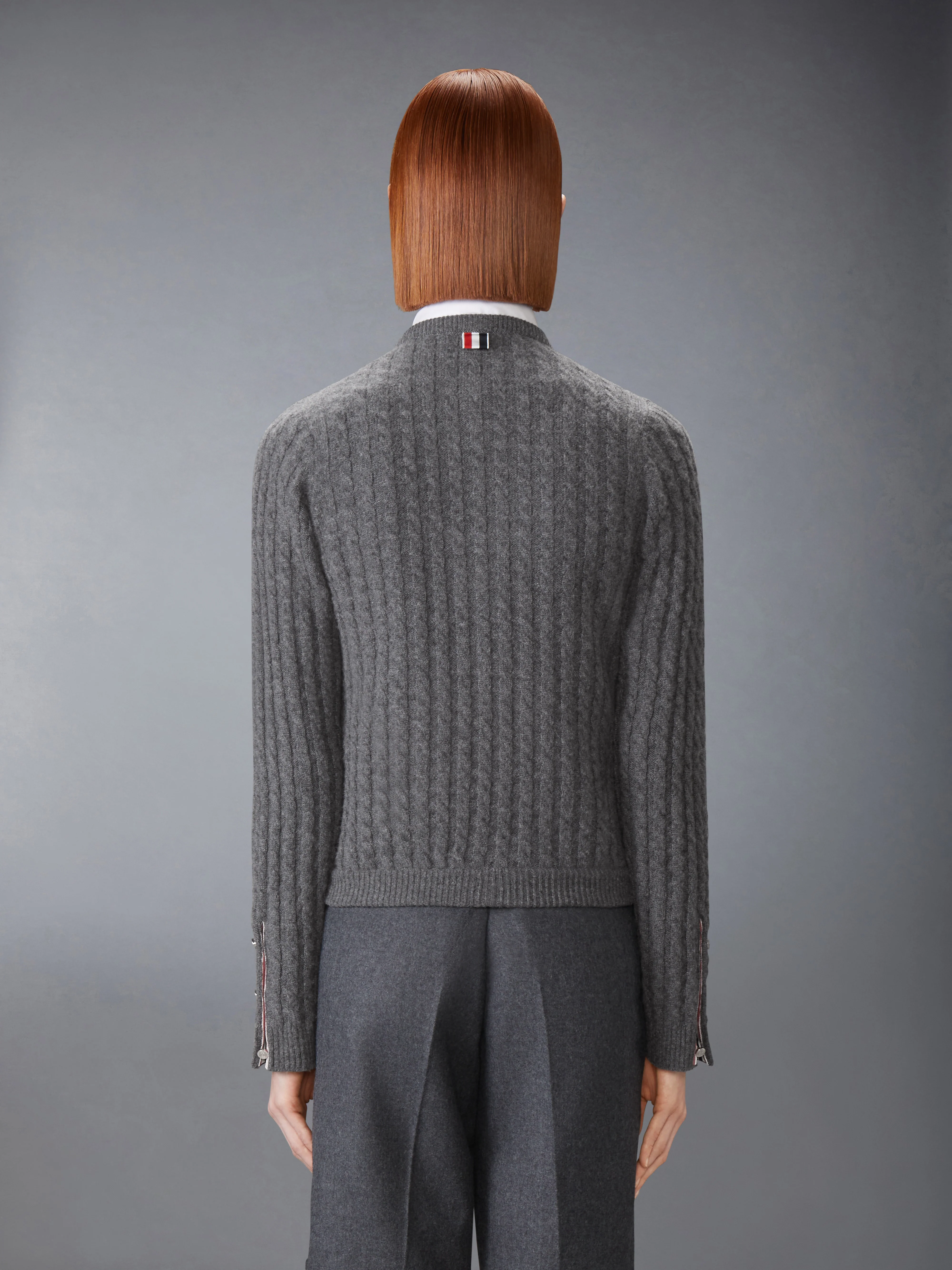 BABY CABLE STITCH CASHMERE CARDIGAN - Image 2