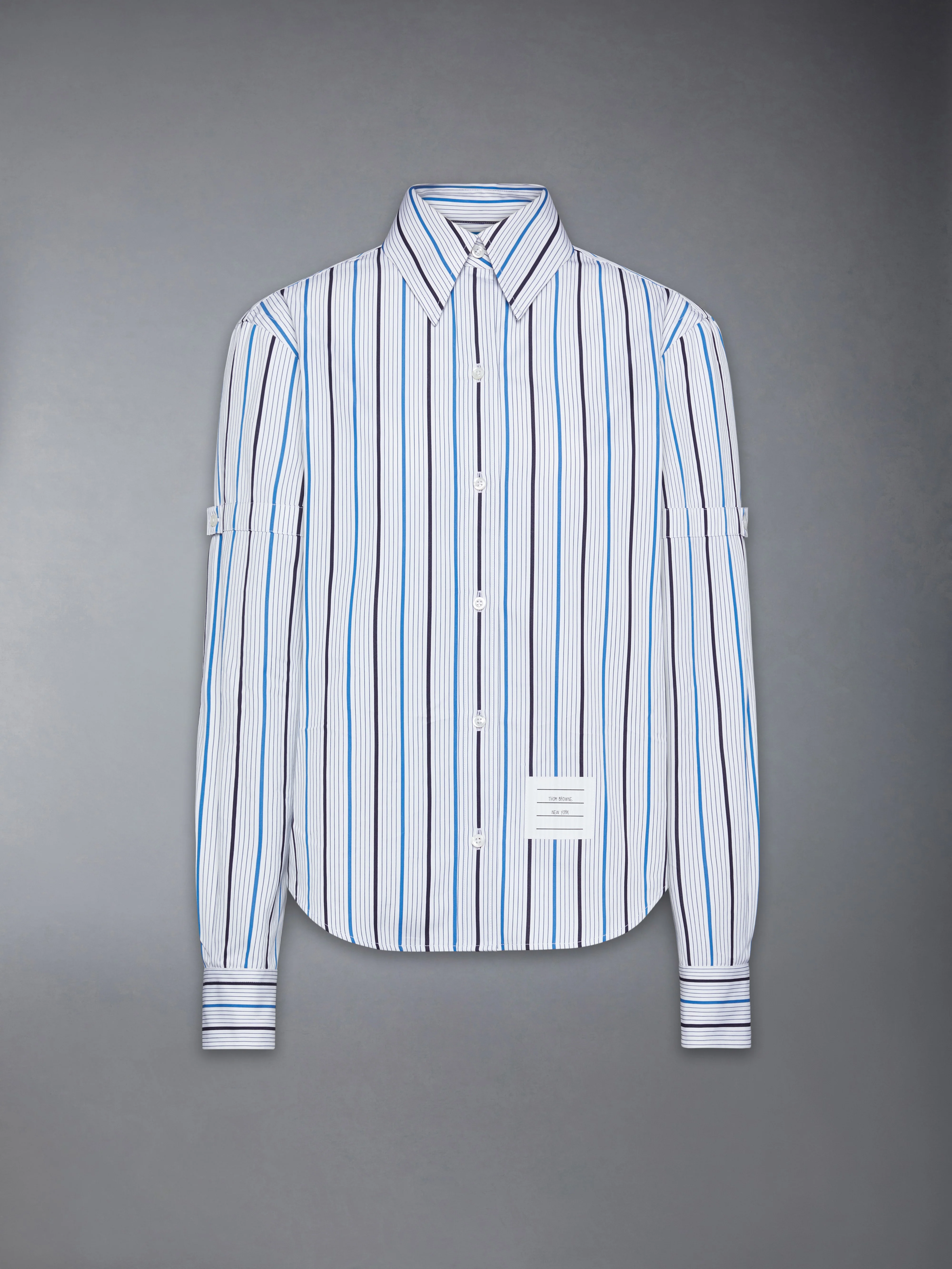 BAR STRIPE POPLIN ARMBAND EASY FIT SHIRT - Image 7