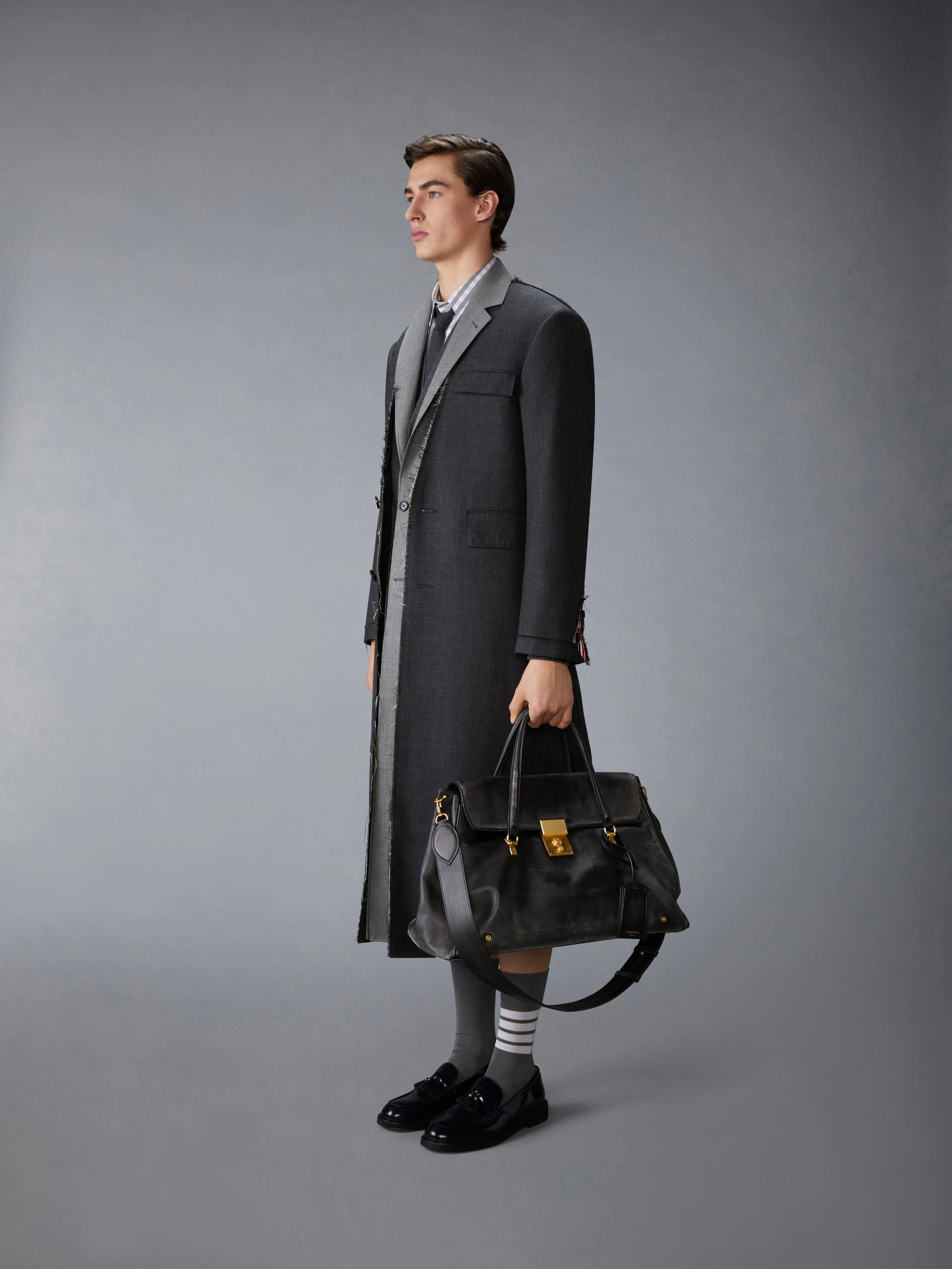 BOLTON WEEKENDER BAG IN DISTRESSED LEATHER - Image 4