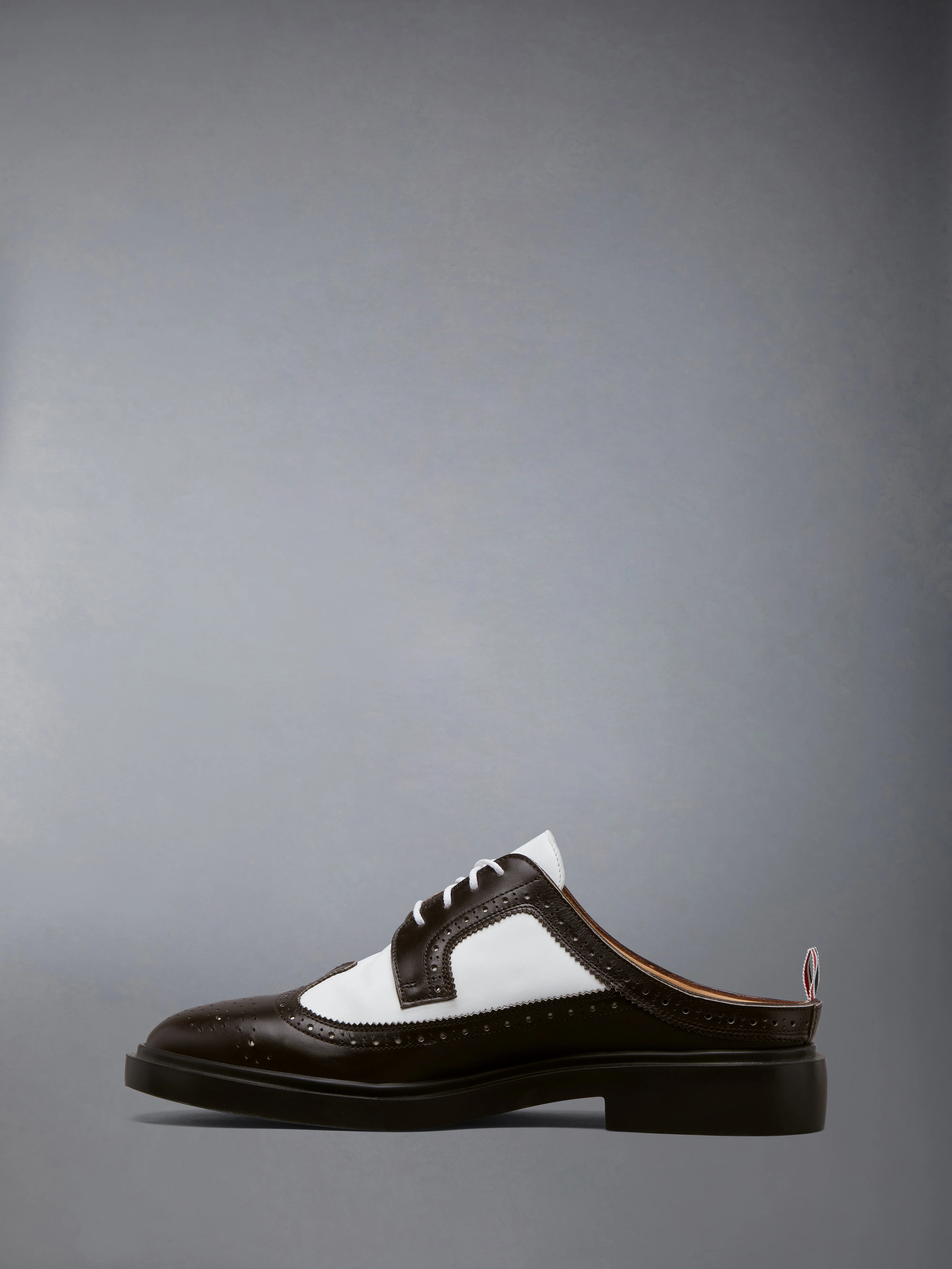 BOX CALF RUBBER SOLE LONGWING BROGUE MULE - Image 3