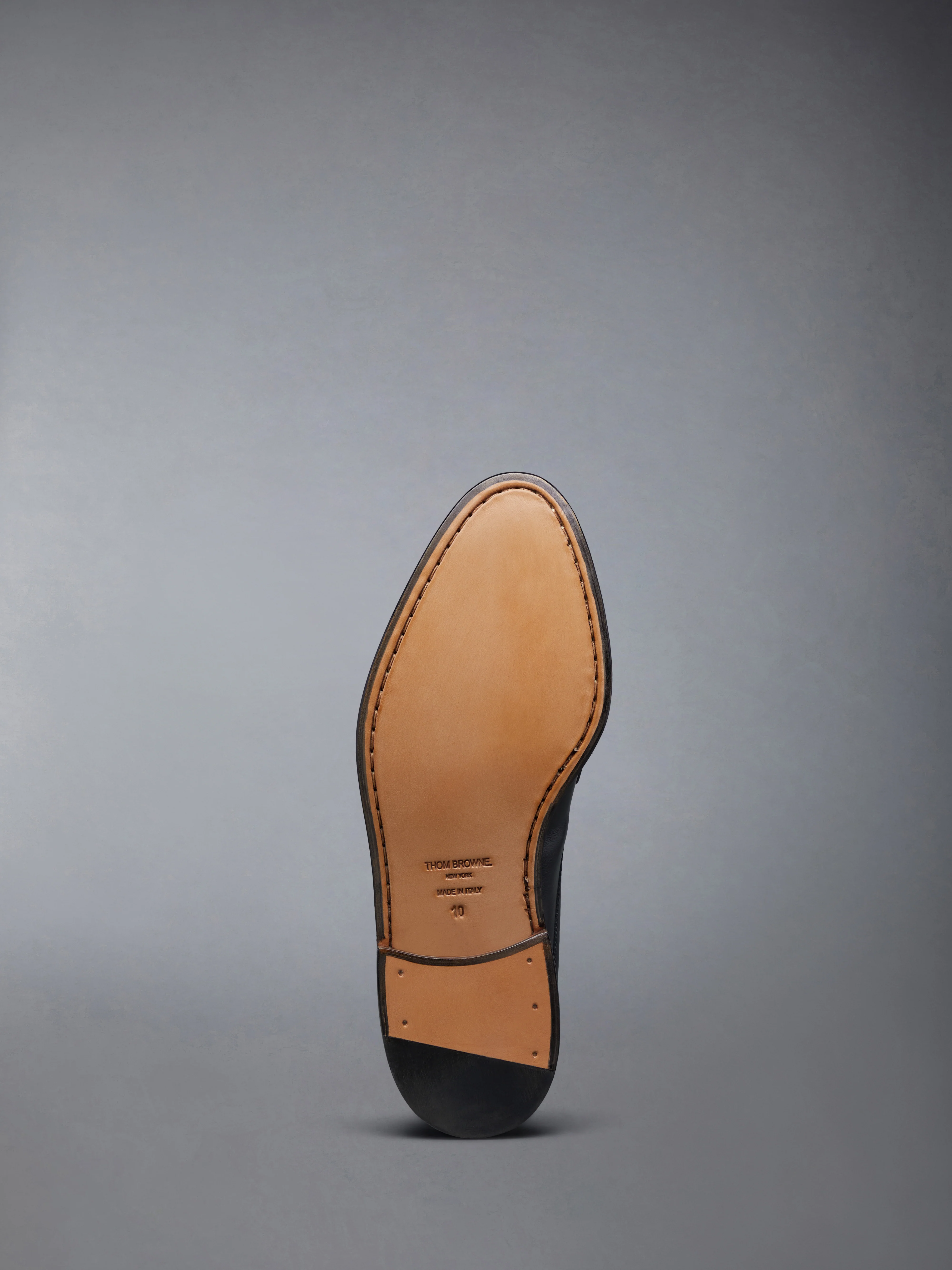 CALF LEATHER SOLE PLEATED PENNY LOAFER - Image 6