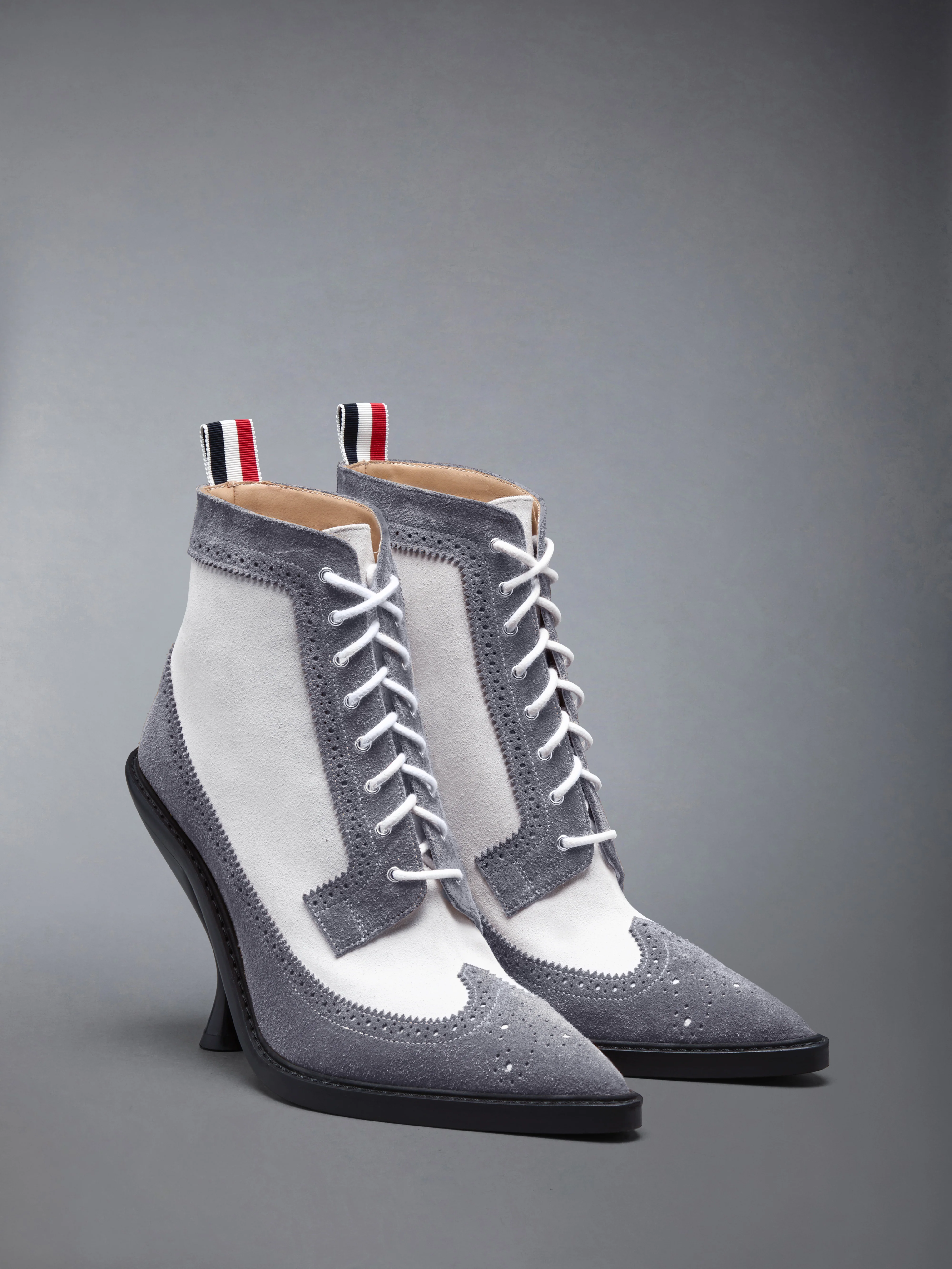 CALF SUEDE WINGTIP BOOT 90MM - Image 2