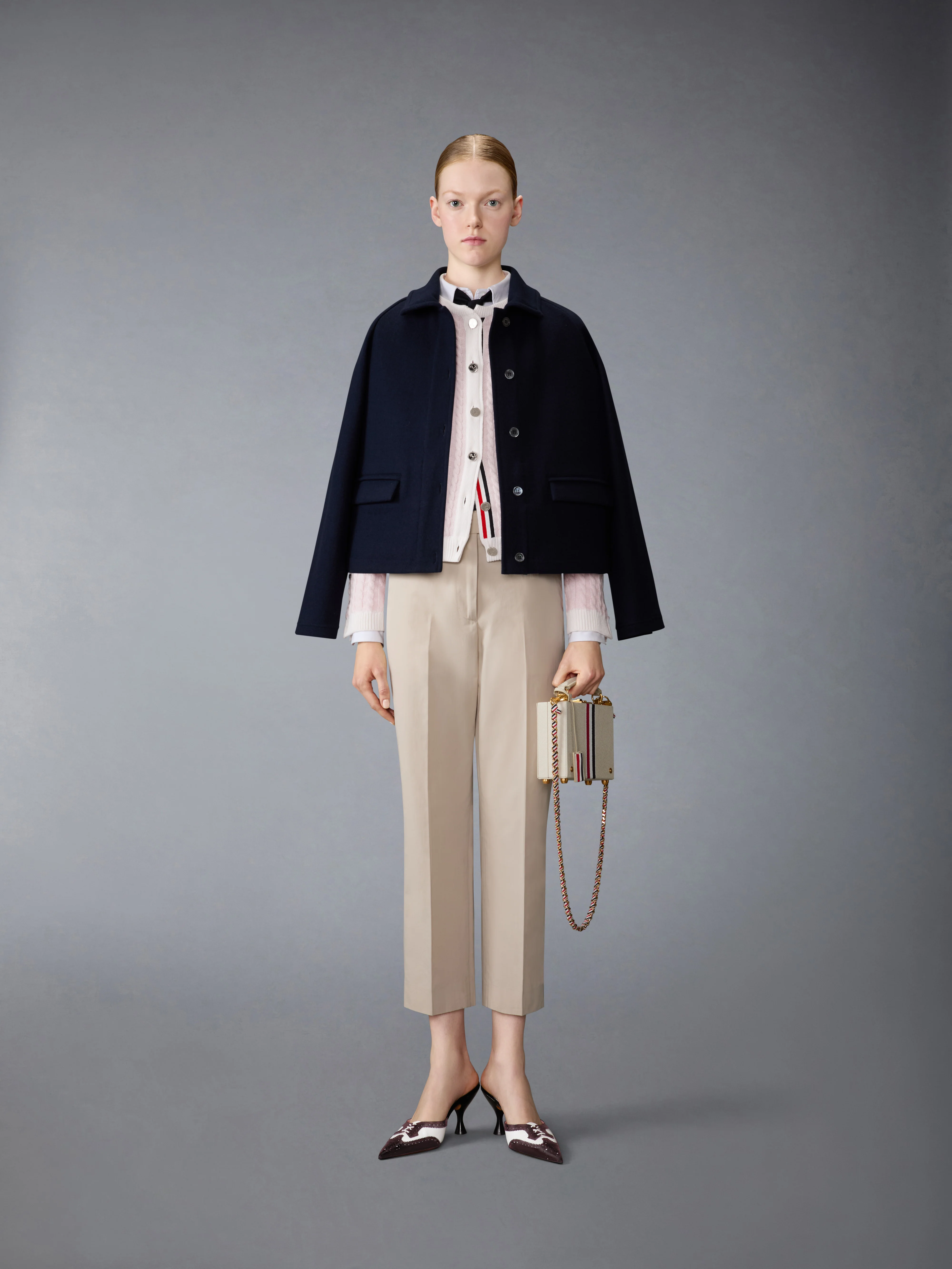 CASHMERE BABY CABLE STITCH CARDIGAN - Image 3