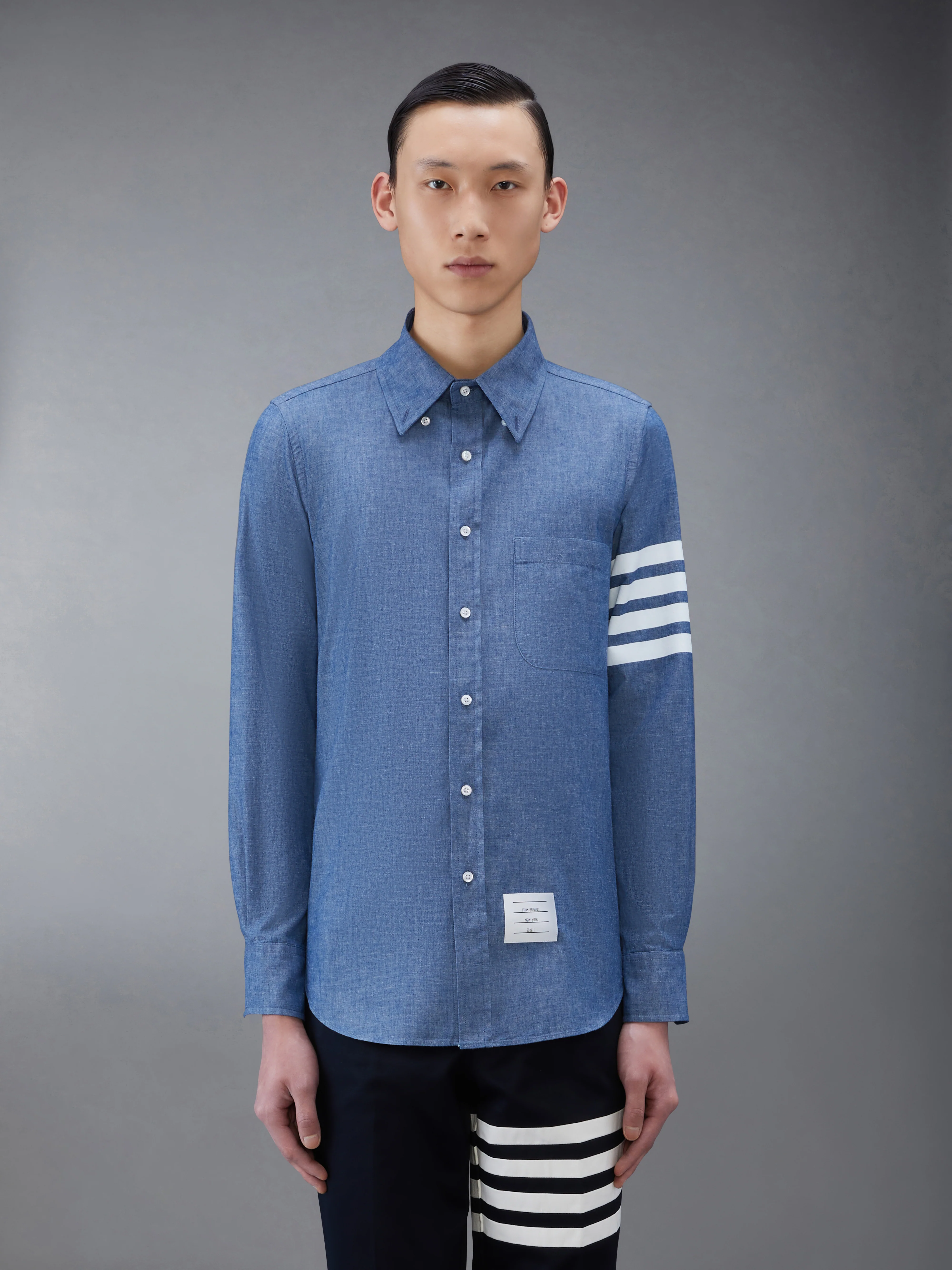 CHAMBRAY 4-BAR SHIRT - Image 2