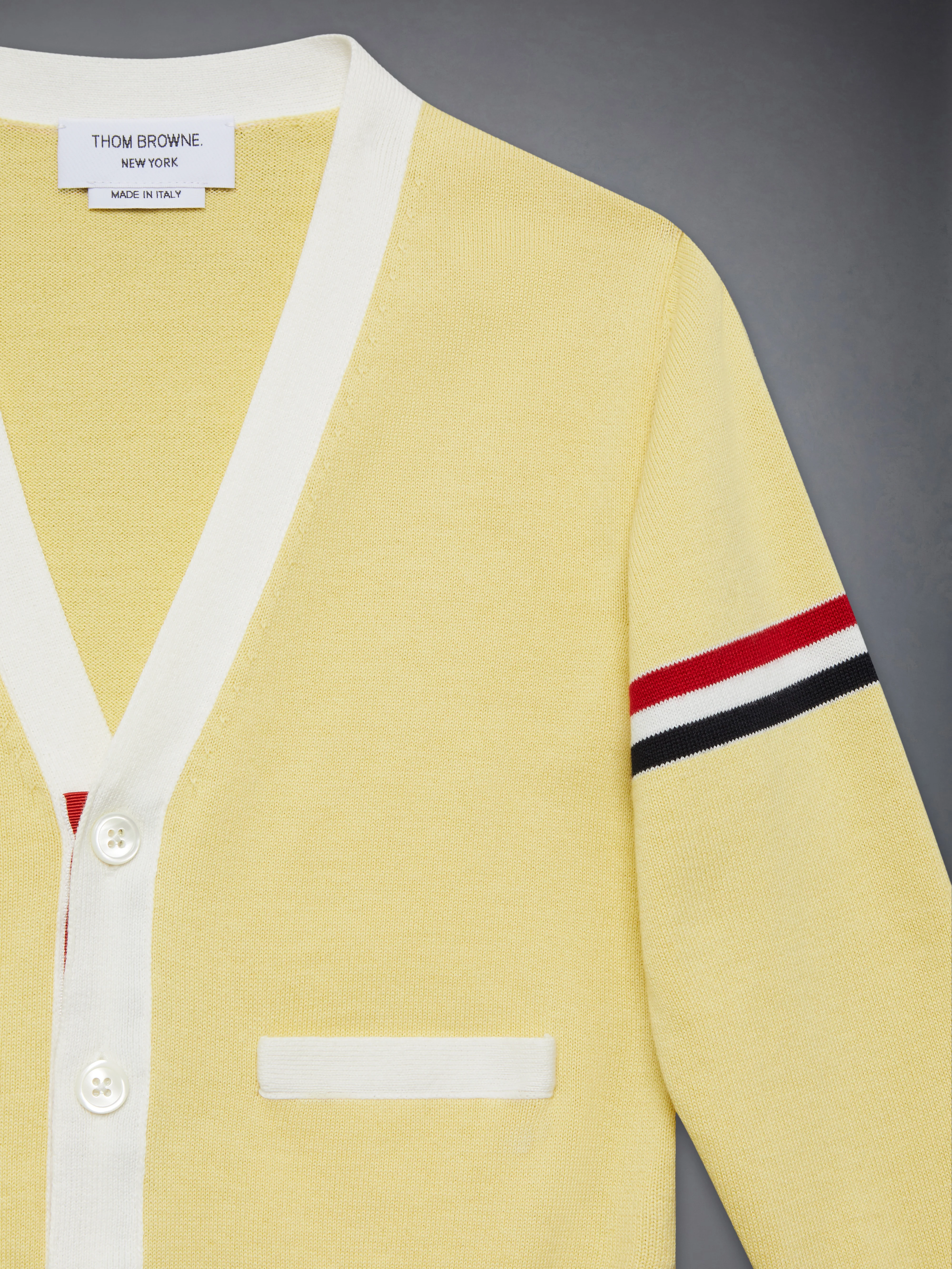 CHILDREN'S COTTON CLASSIC V NECK CARDIGAN - Image 6