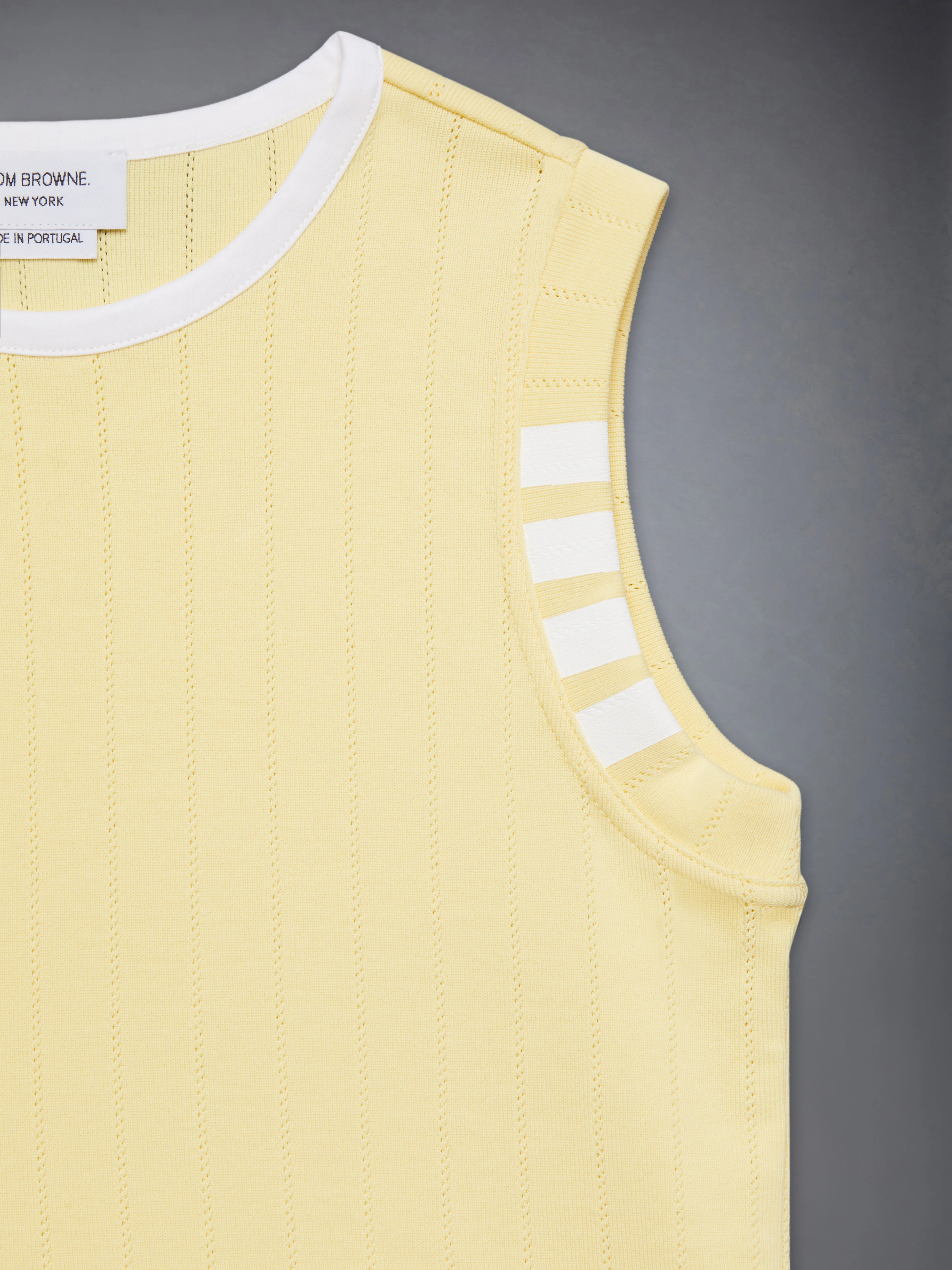 CHILDREN'S POINTELLE RINGER TANK TOP - Image 6