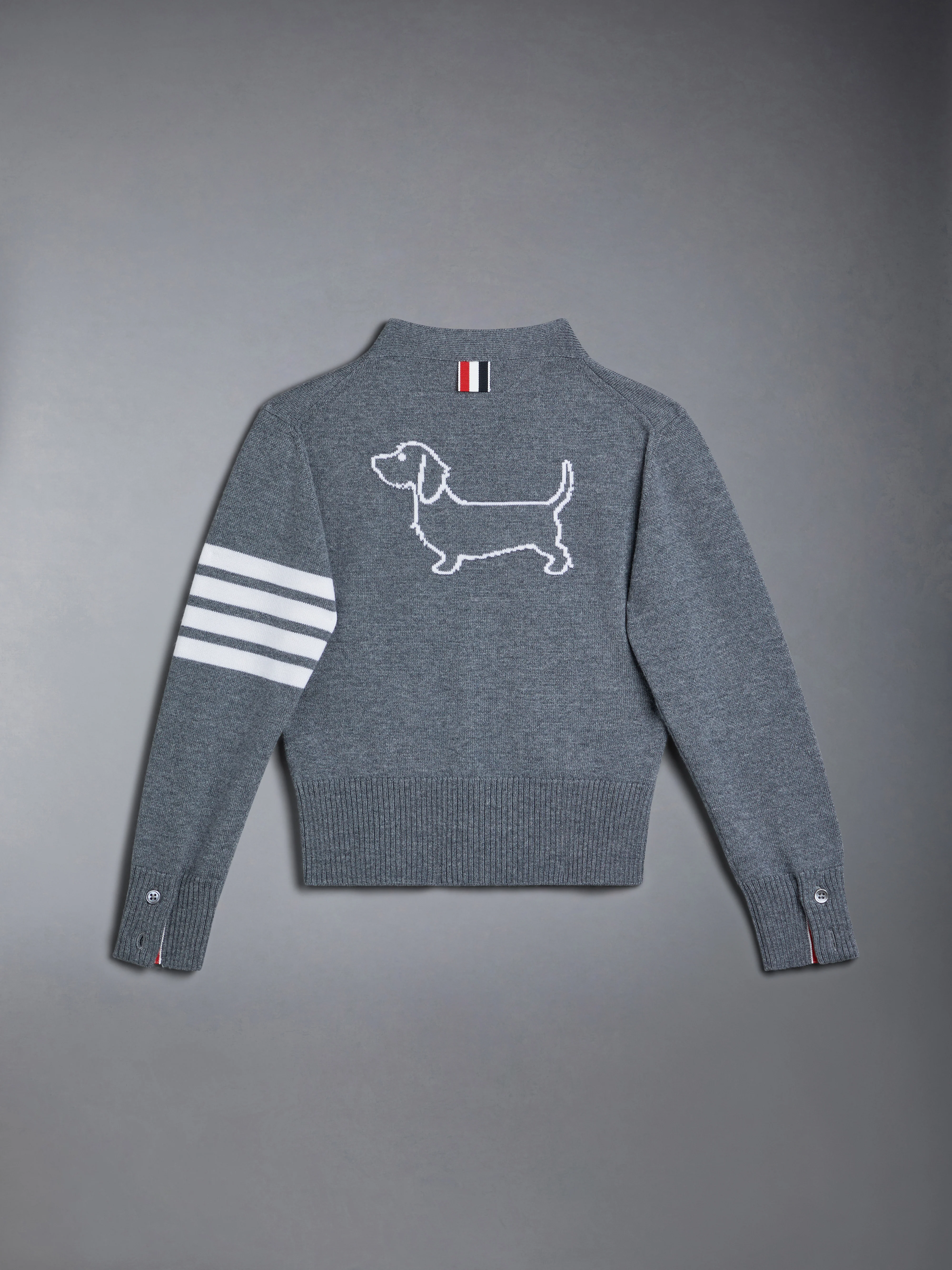 CHILDREN'S WOOL CASHMERE 4-BAR HECTOR CARDIGAN - Image 2