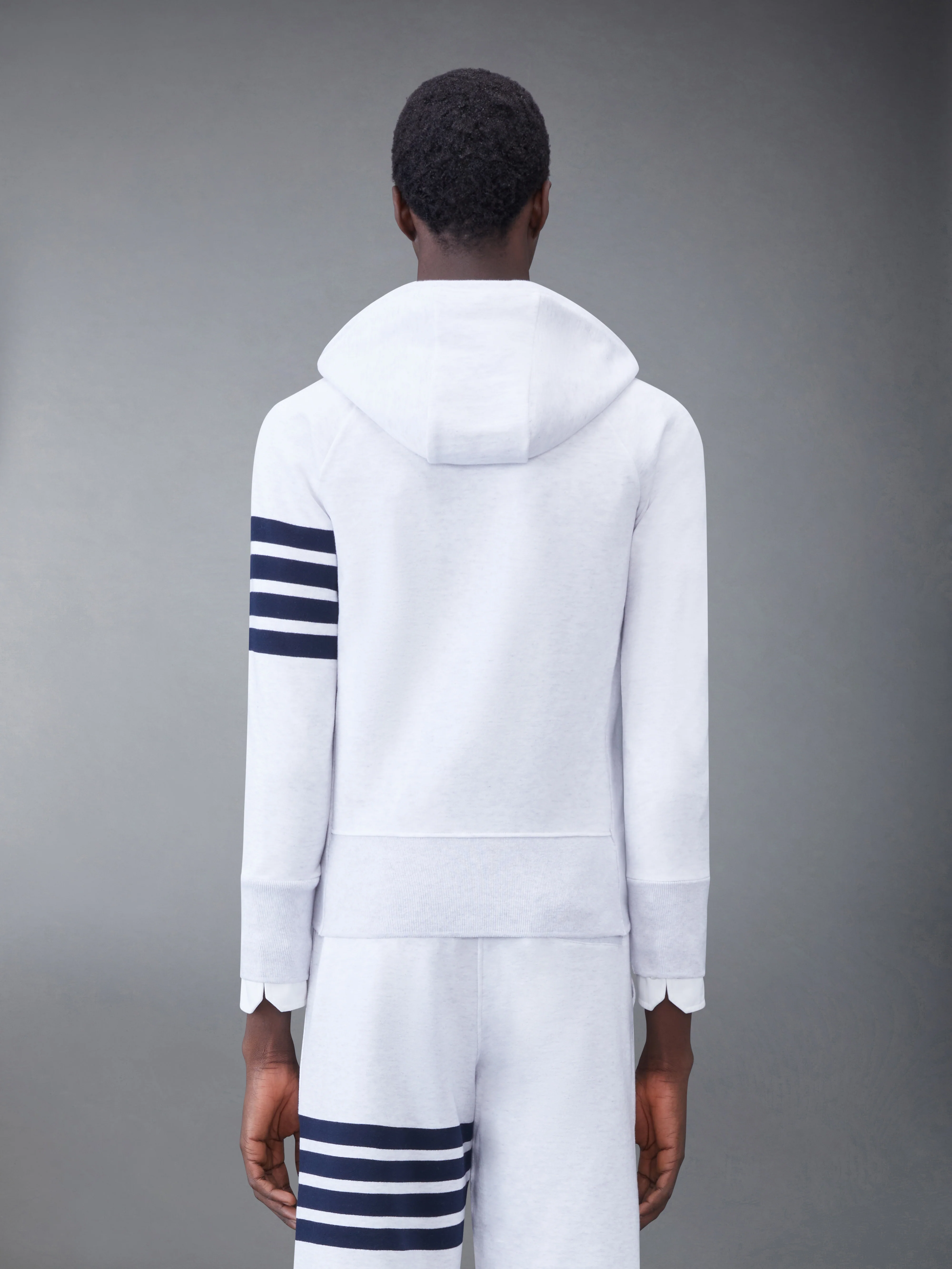 CLASSIC LOOPBACK 4-BAR ZIP UP HOODIE - Image 2