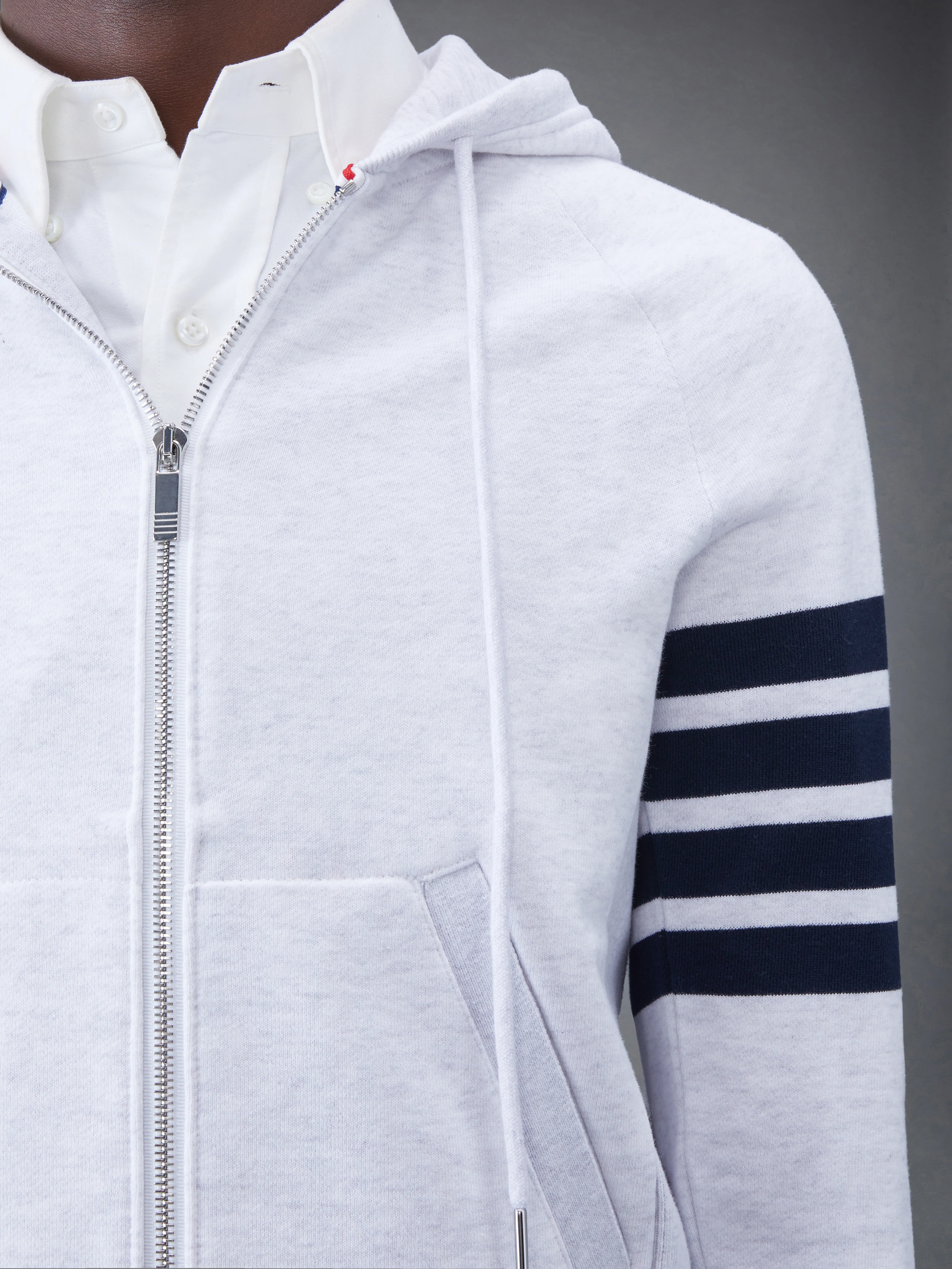 CLASSIC LOOPBACK 4-BAR ZIP UP HOODIE - Image 5