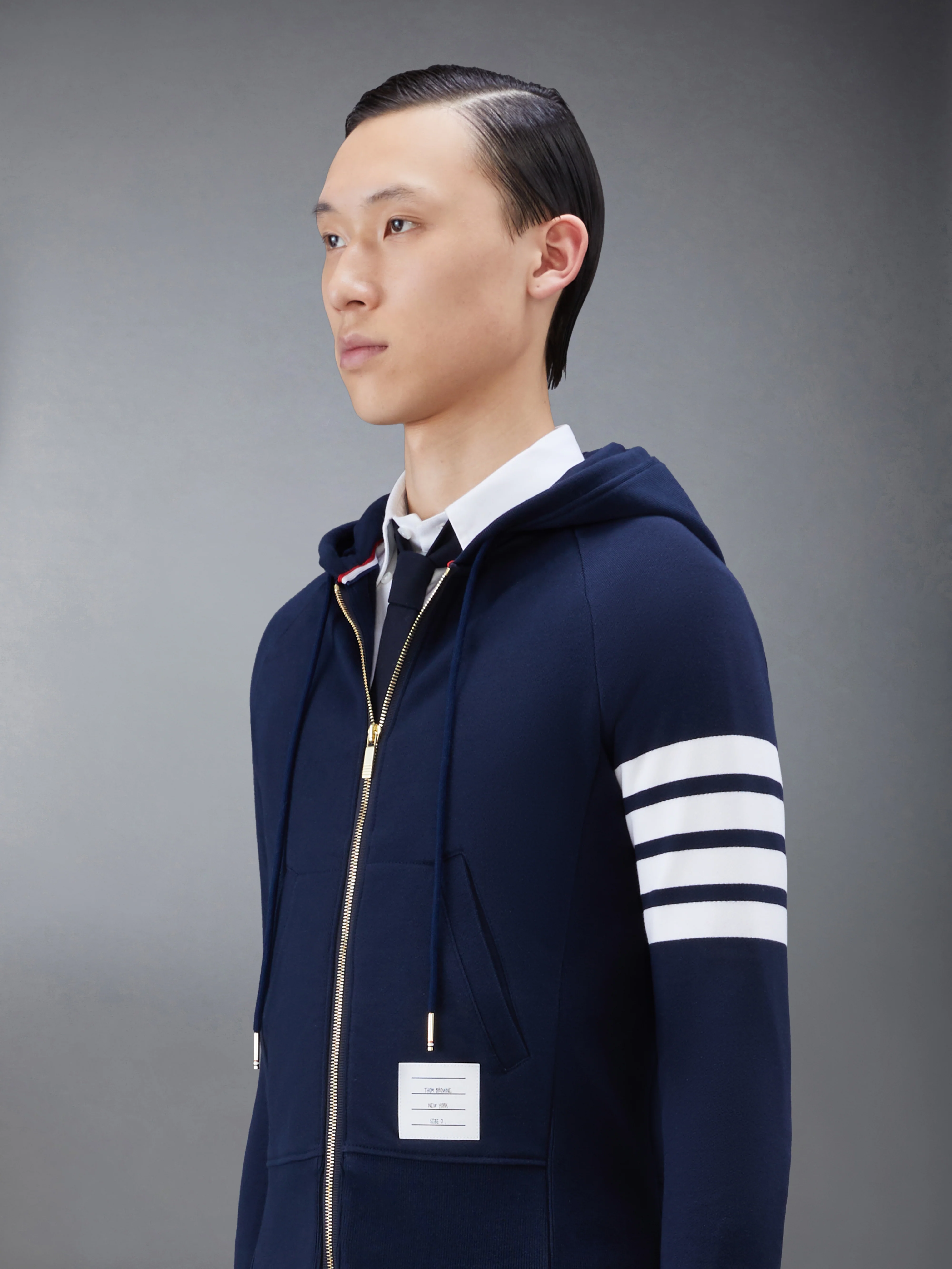 CLASSIC LOOPBACK 4-BAR ZIP UP HOODIE - Image 6
