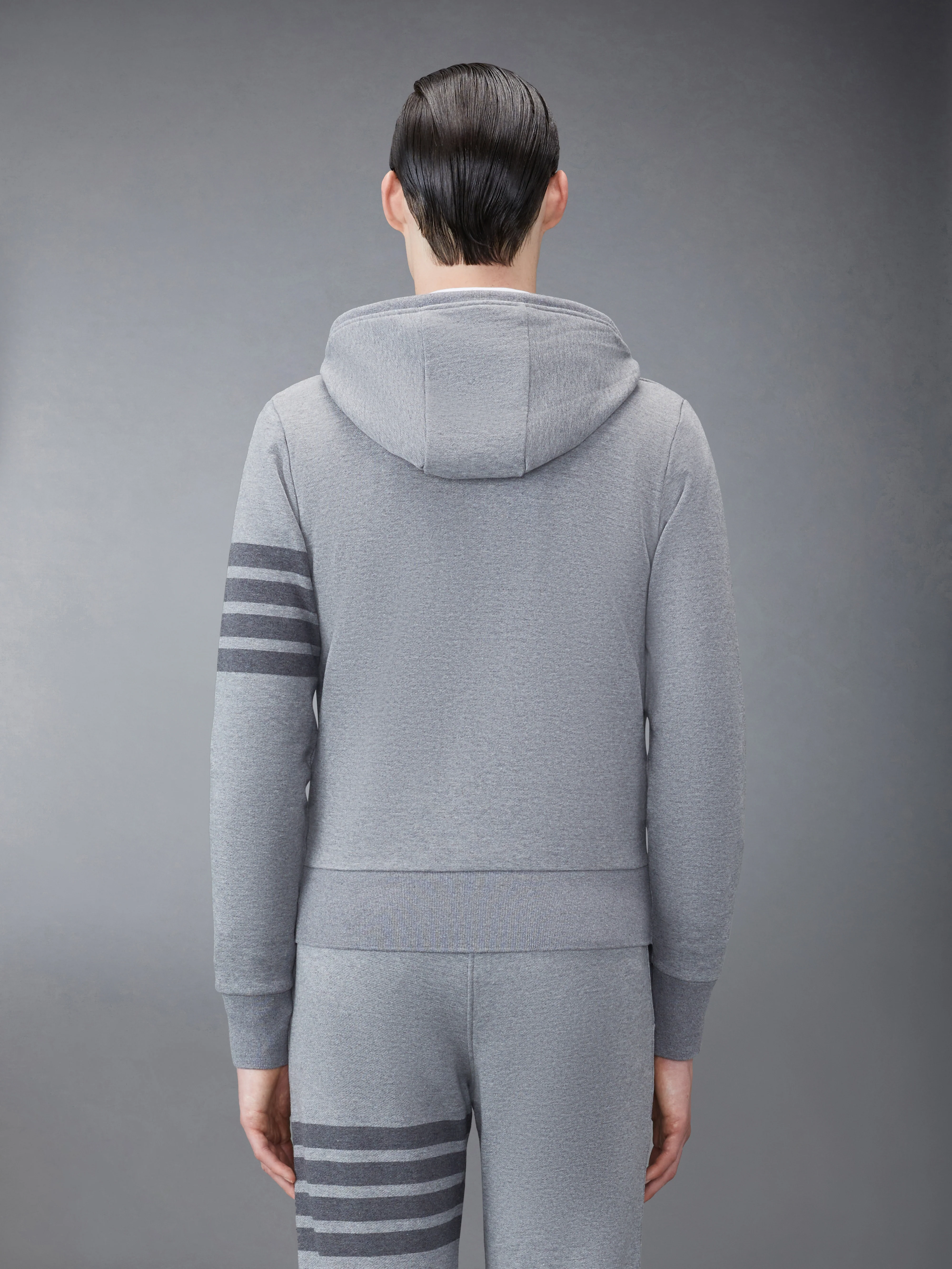 CLASSIC LOOPBACK 4-BAR ZIP UP HOODIE - Image 2