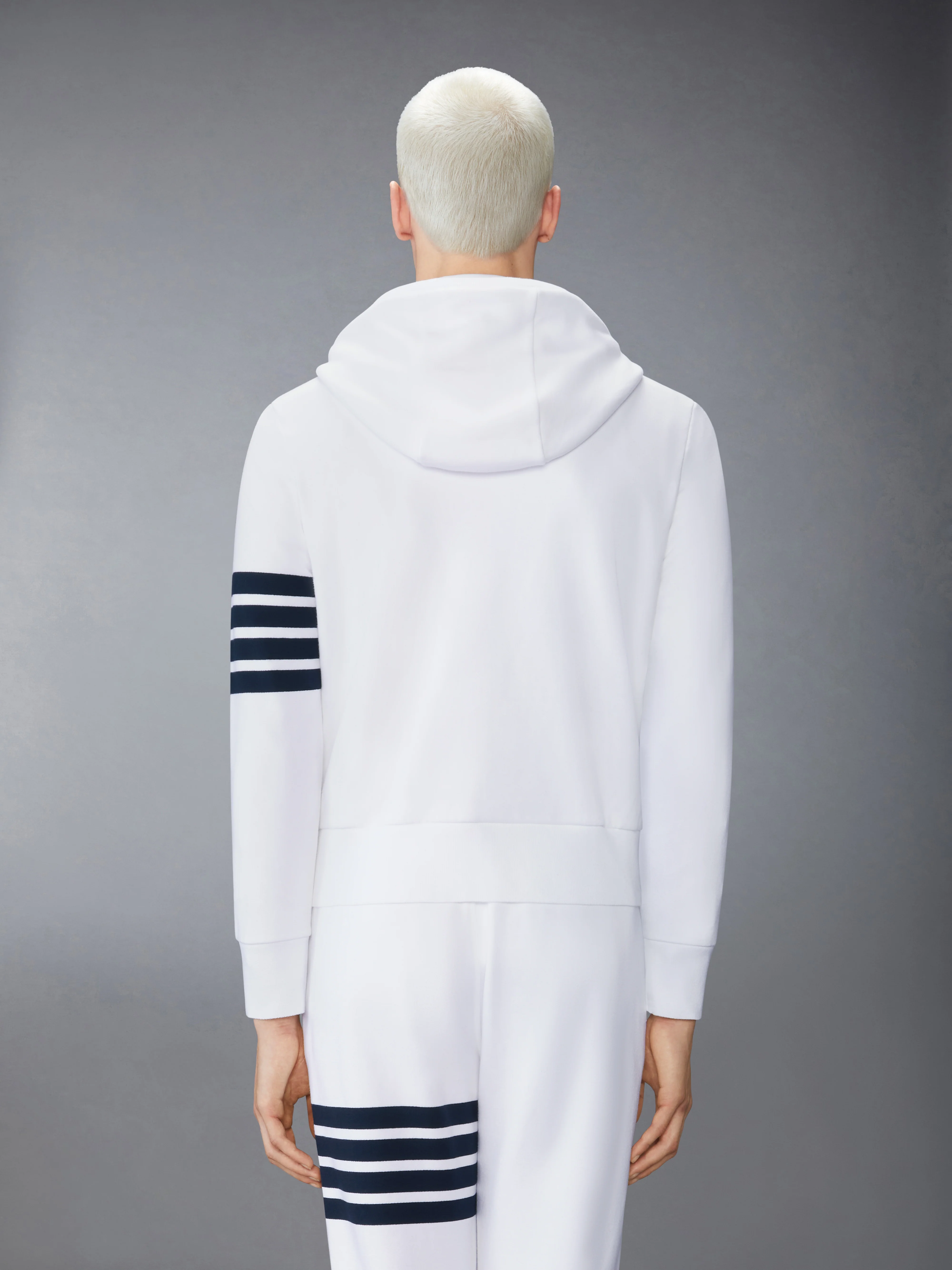 CLASSIC LOOPBACK 4-BAR ZIP UP HOODIE - Image 2