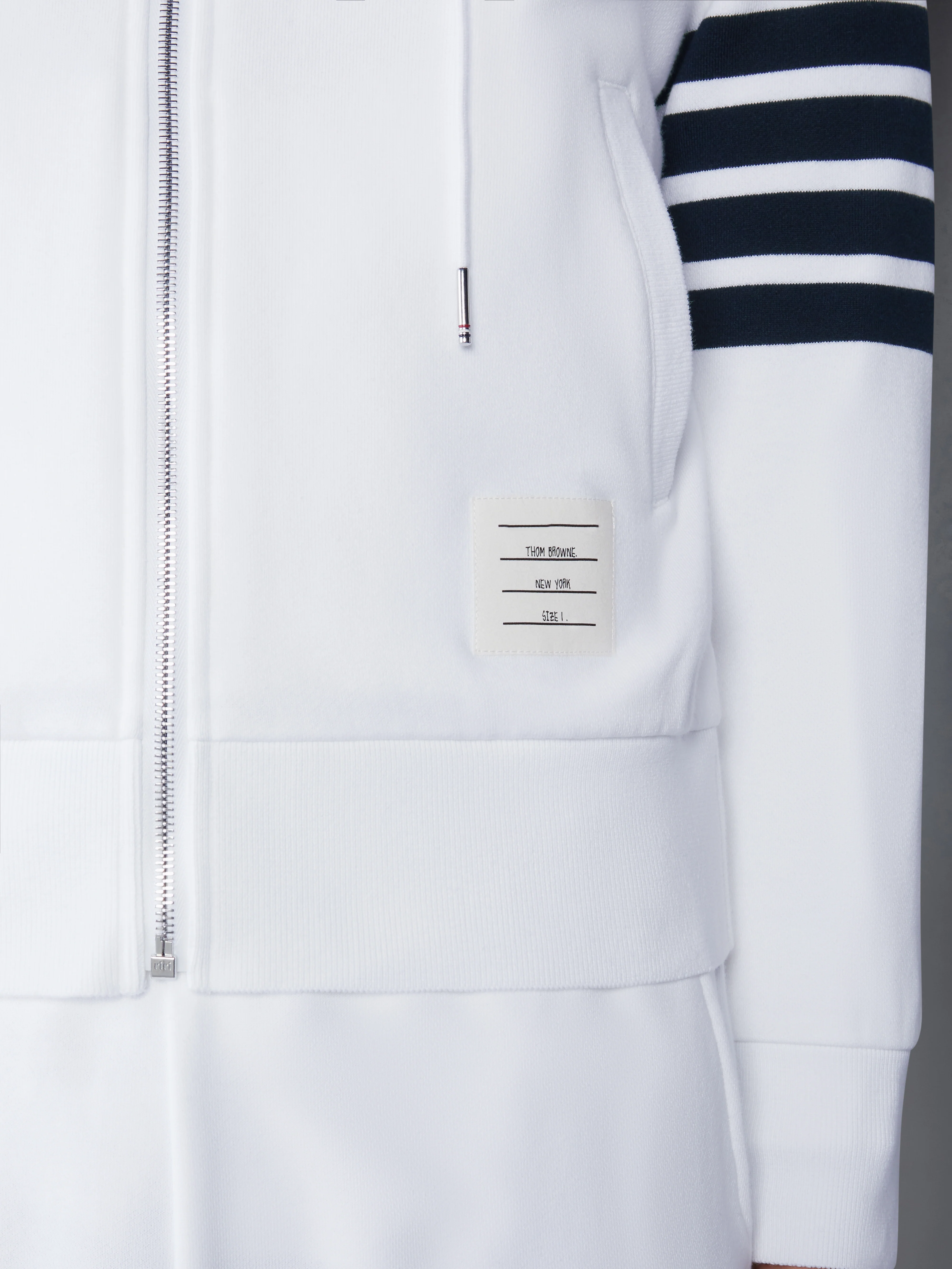 CLASSIC LOOPBACK 4-BAR ZIP UP HOODIE - Image 4