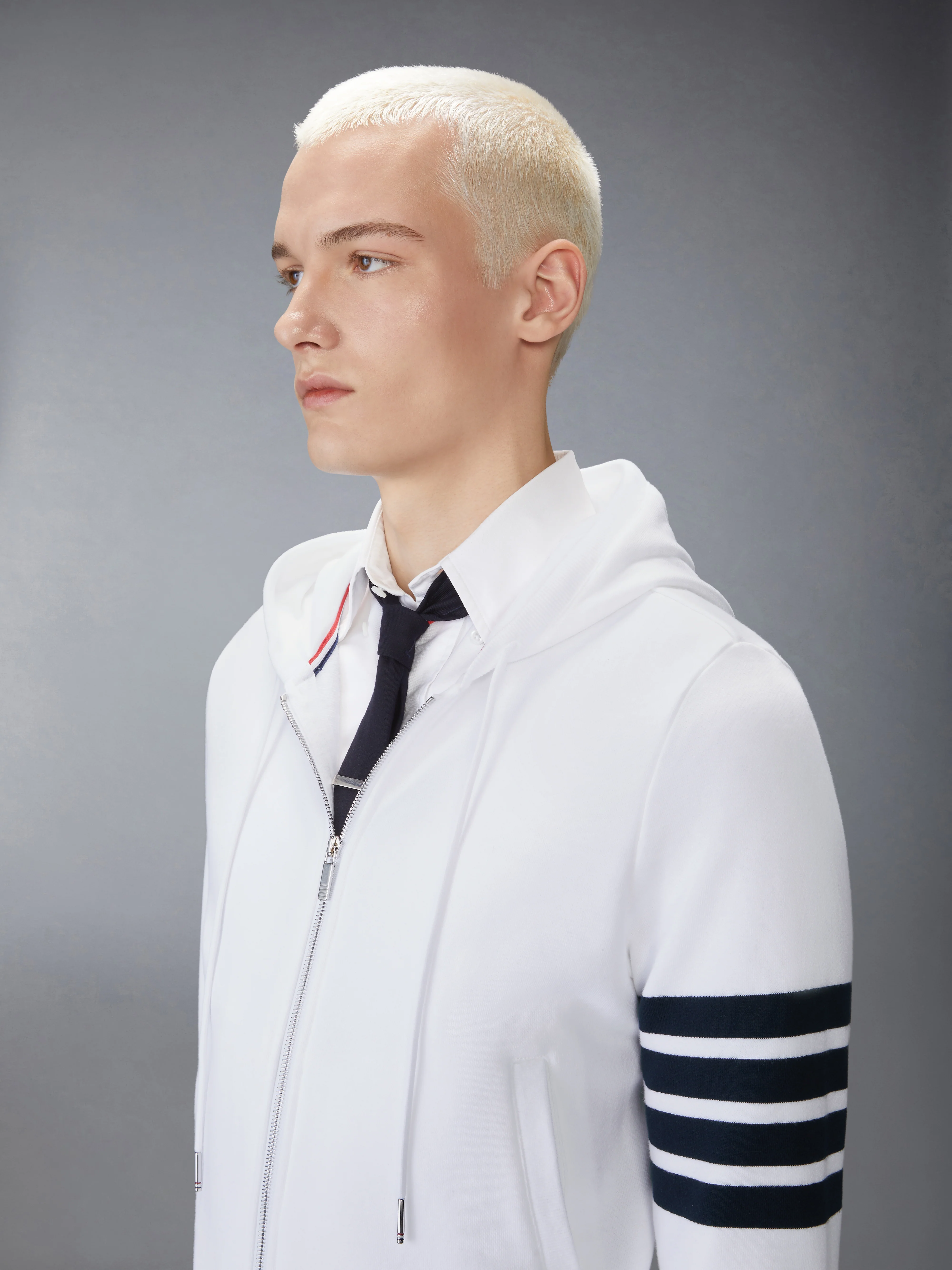 CLASSIC LOOPBACK 4-BAR ZIP UP HOODIE - Image 5