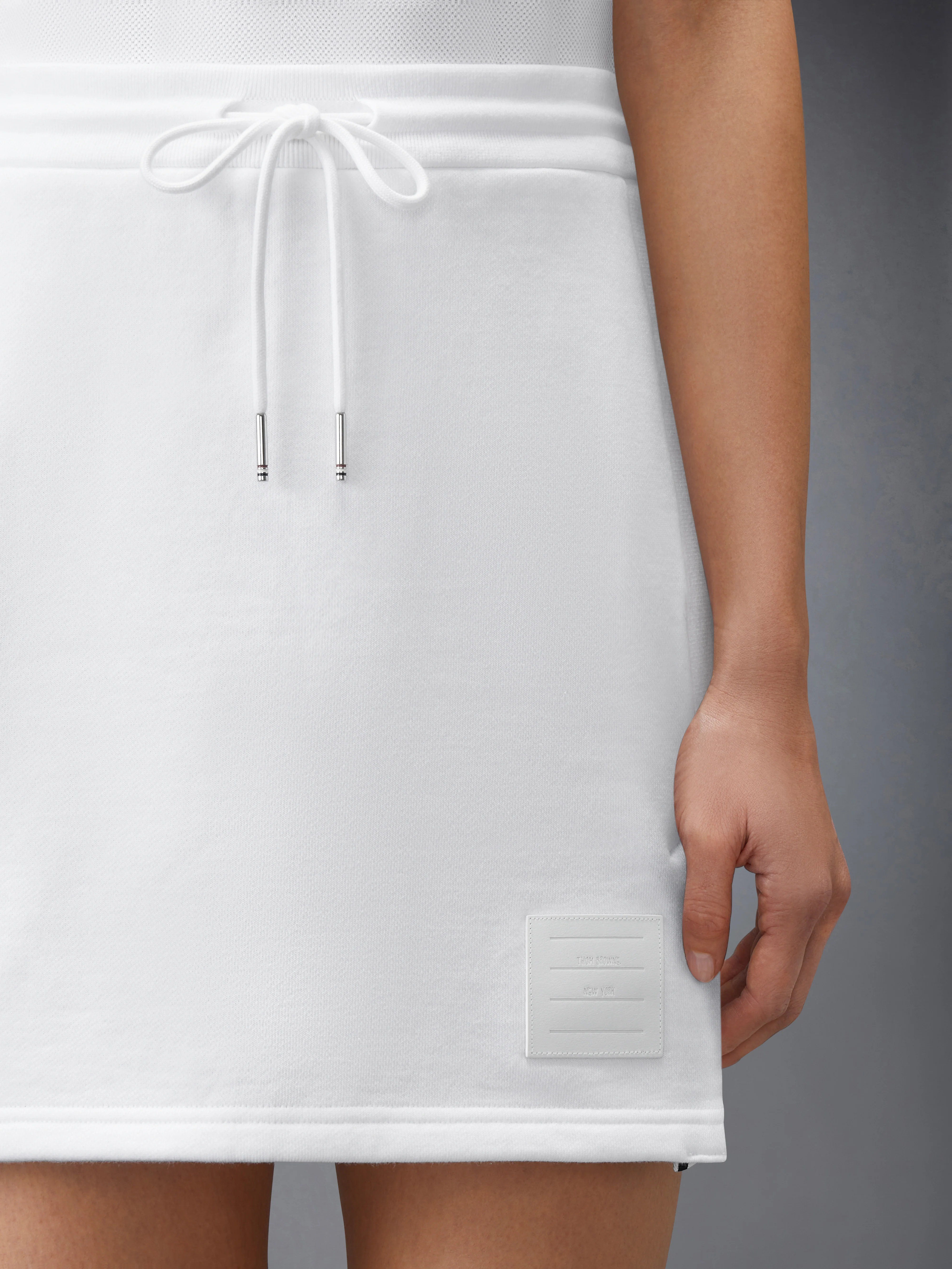 CLASSIC LOOPBACK JERSEY MINI SKIRT - Image 6