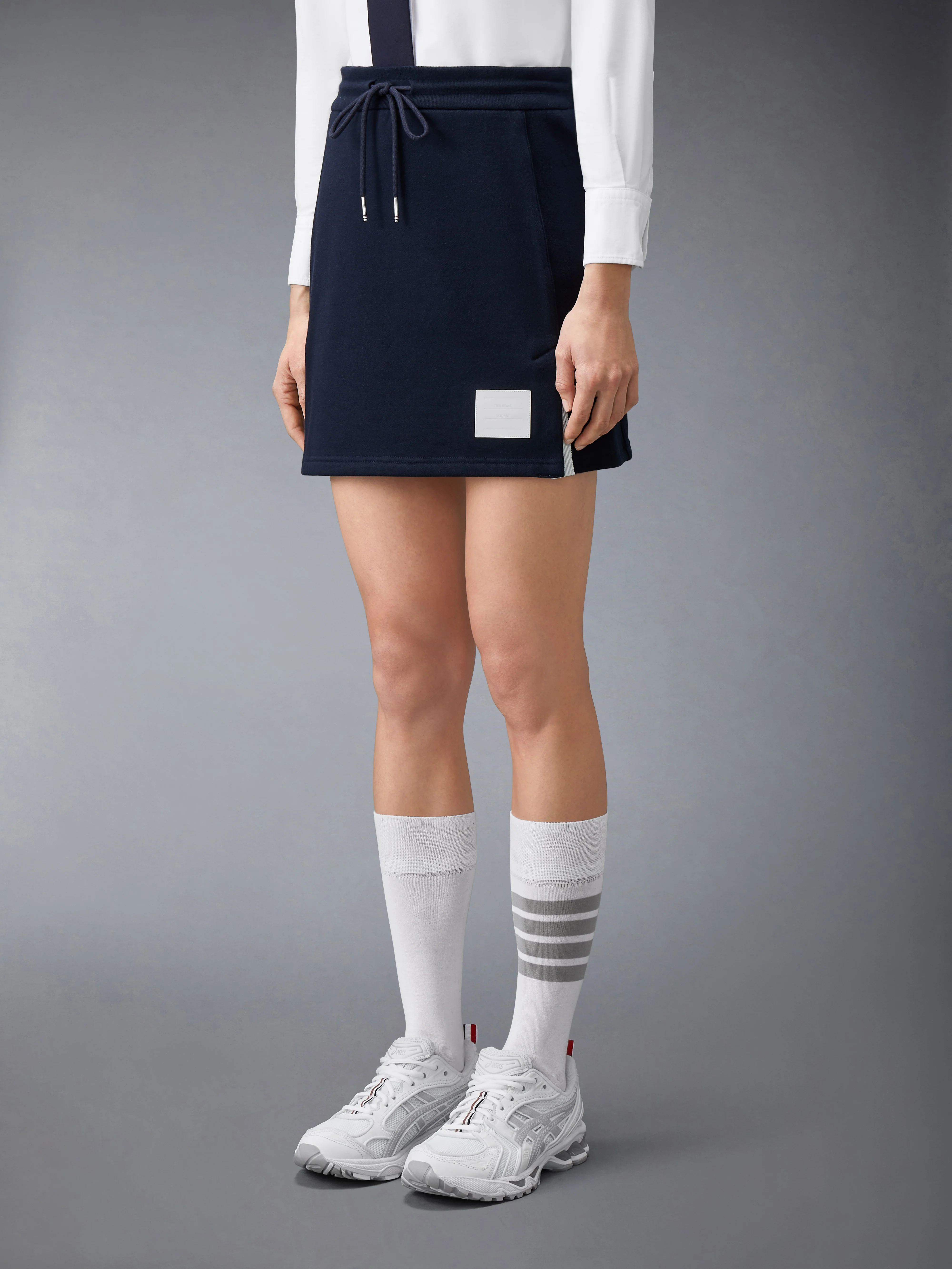 CLASSIC LOOPBACK JERSEY MINI SKIRT - Image 3