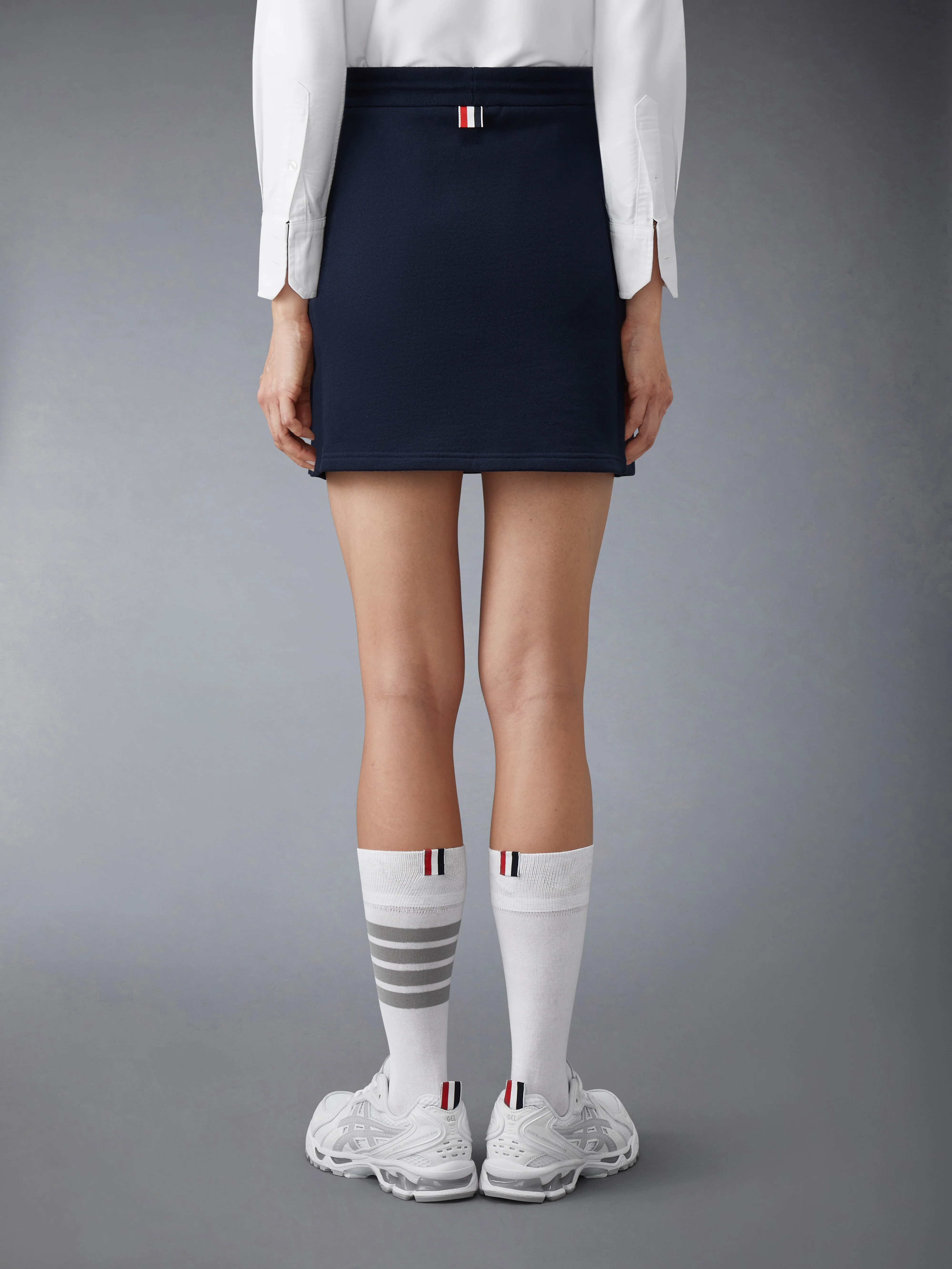 CLASSIC LOOPBACK JERSEY MINI SKIRT - Image 4