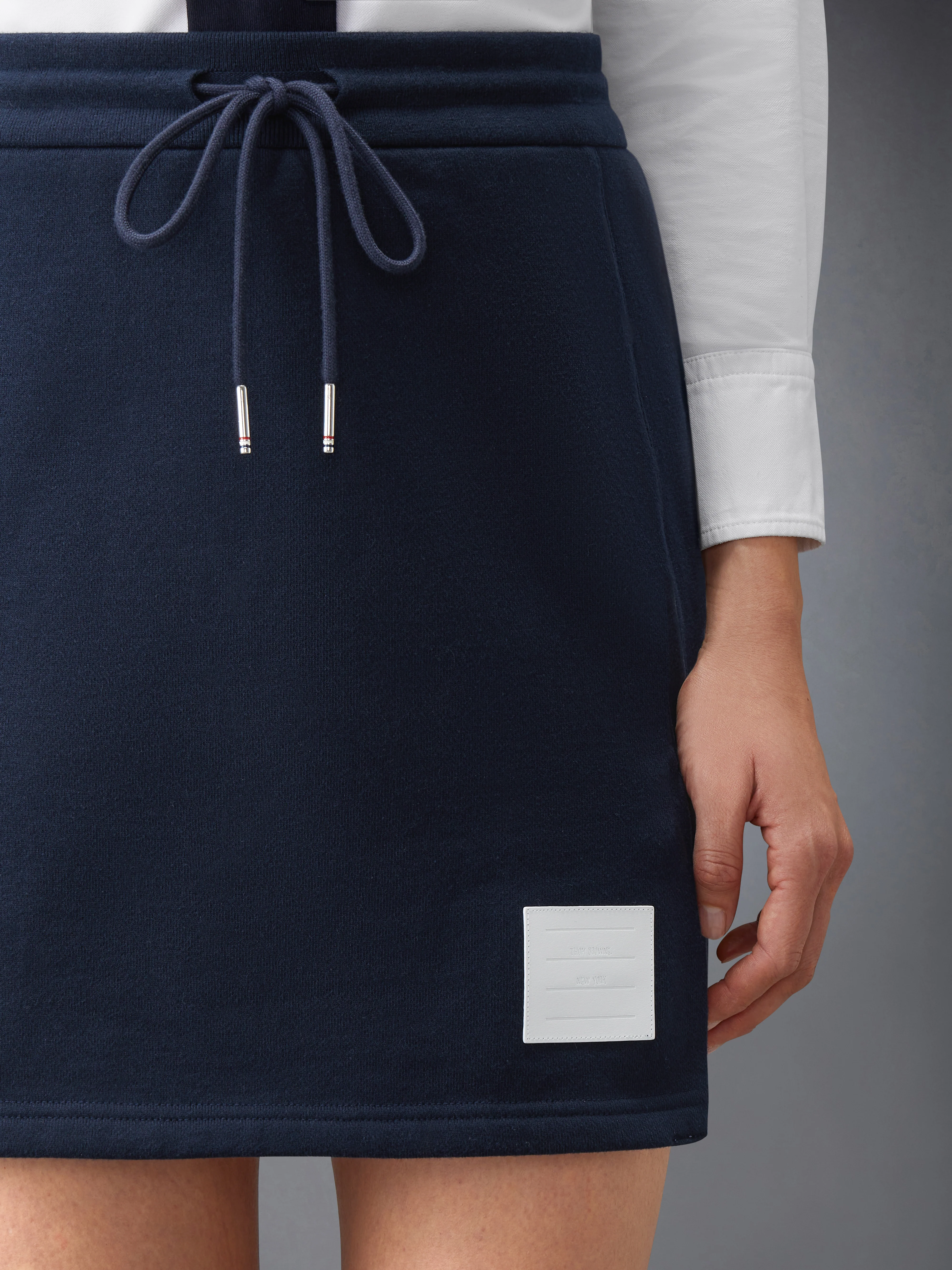 CLASSIC LOOPBACK JERSEY MINI SKIRT - Image 6