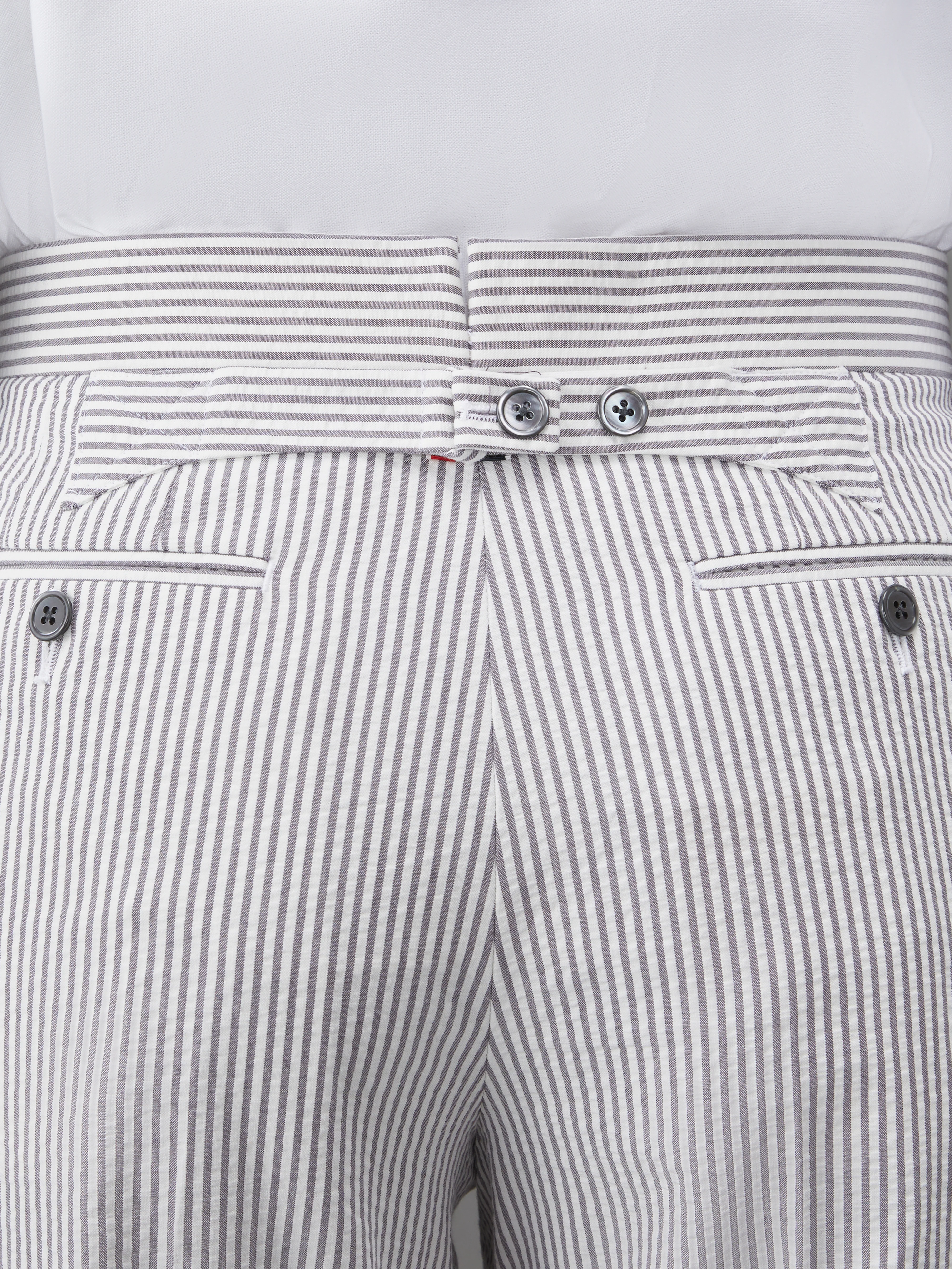 CLASSIC SEERSUCKER BACKSTRAP TROUSERS - Image 4