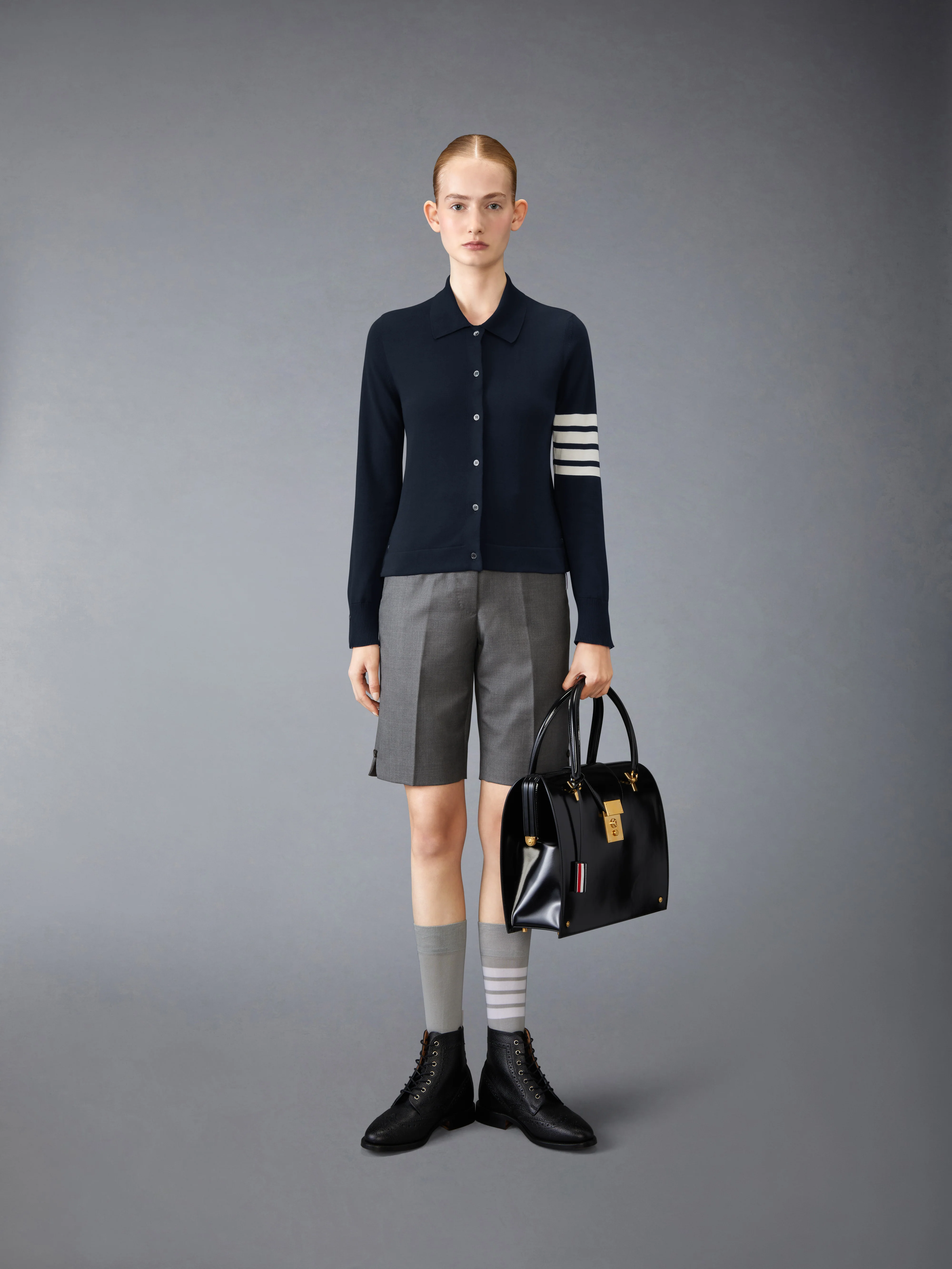 COTTON 4-BAR SHIRT - Image 3