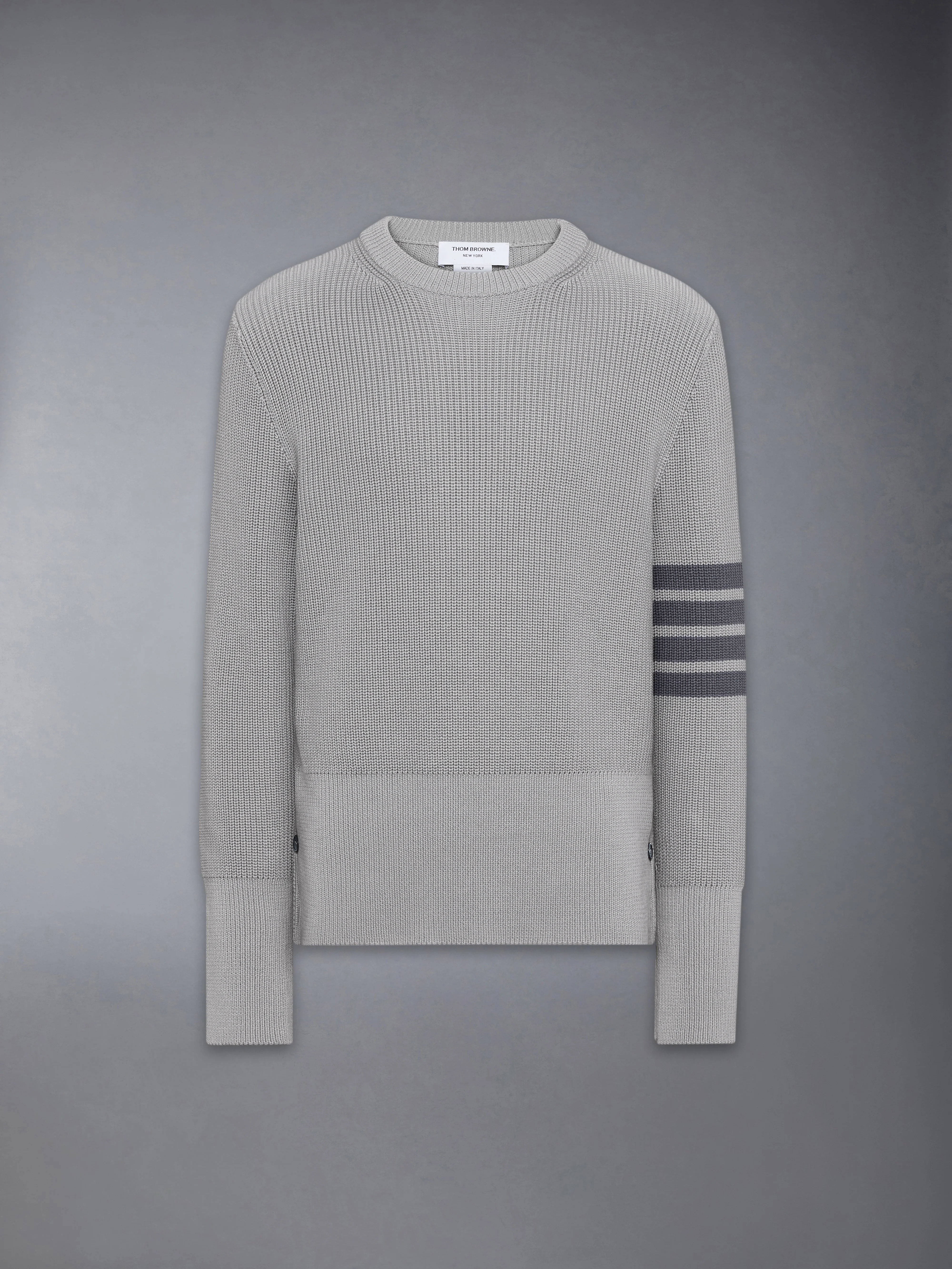 COTTON CARDIGAN STITCH 4-BAR PULLOVER - Image 6
