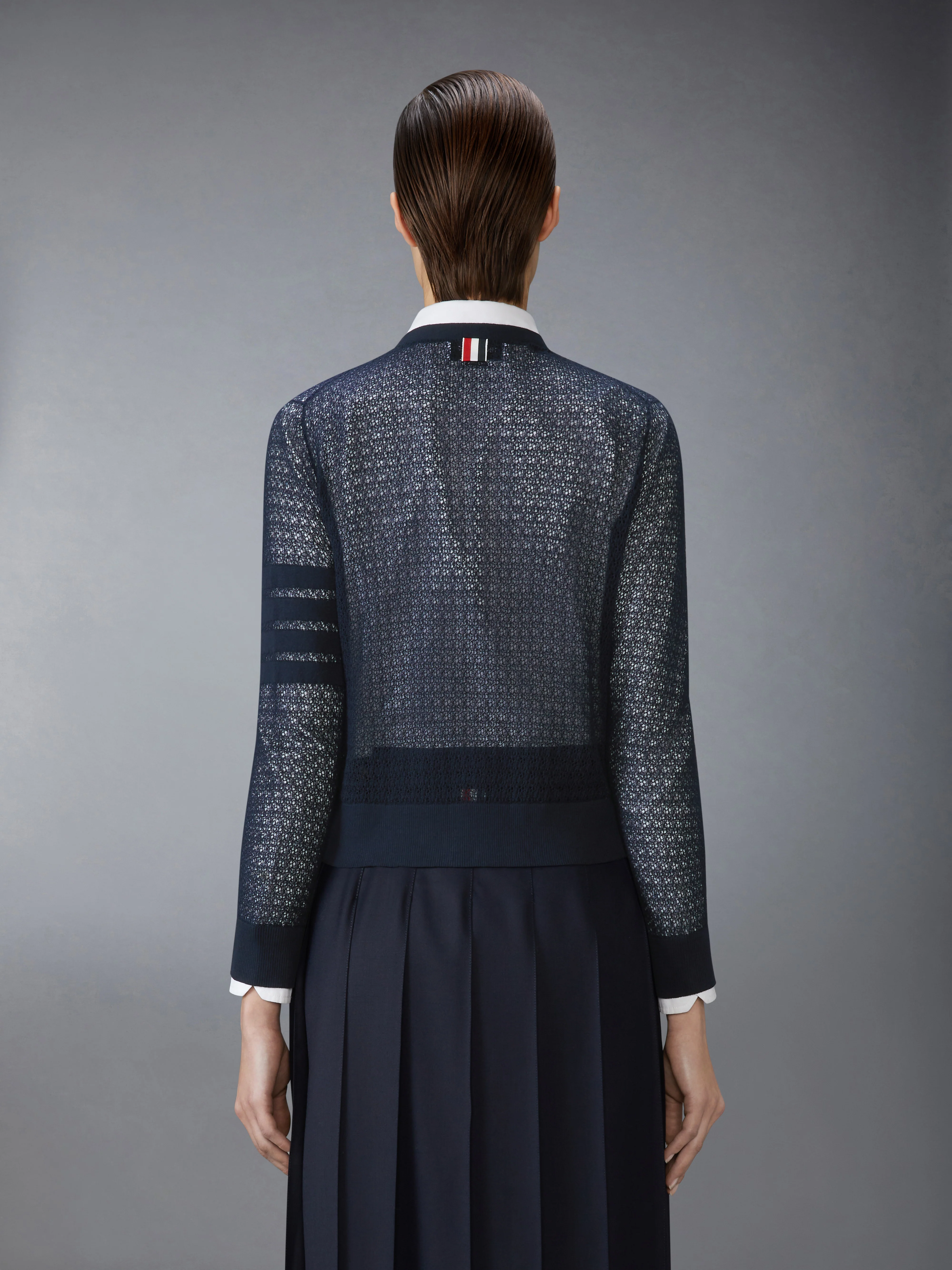 COTTON CASHMERE V NECK CARDIGAN - Image 2