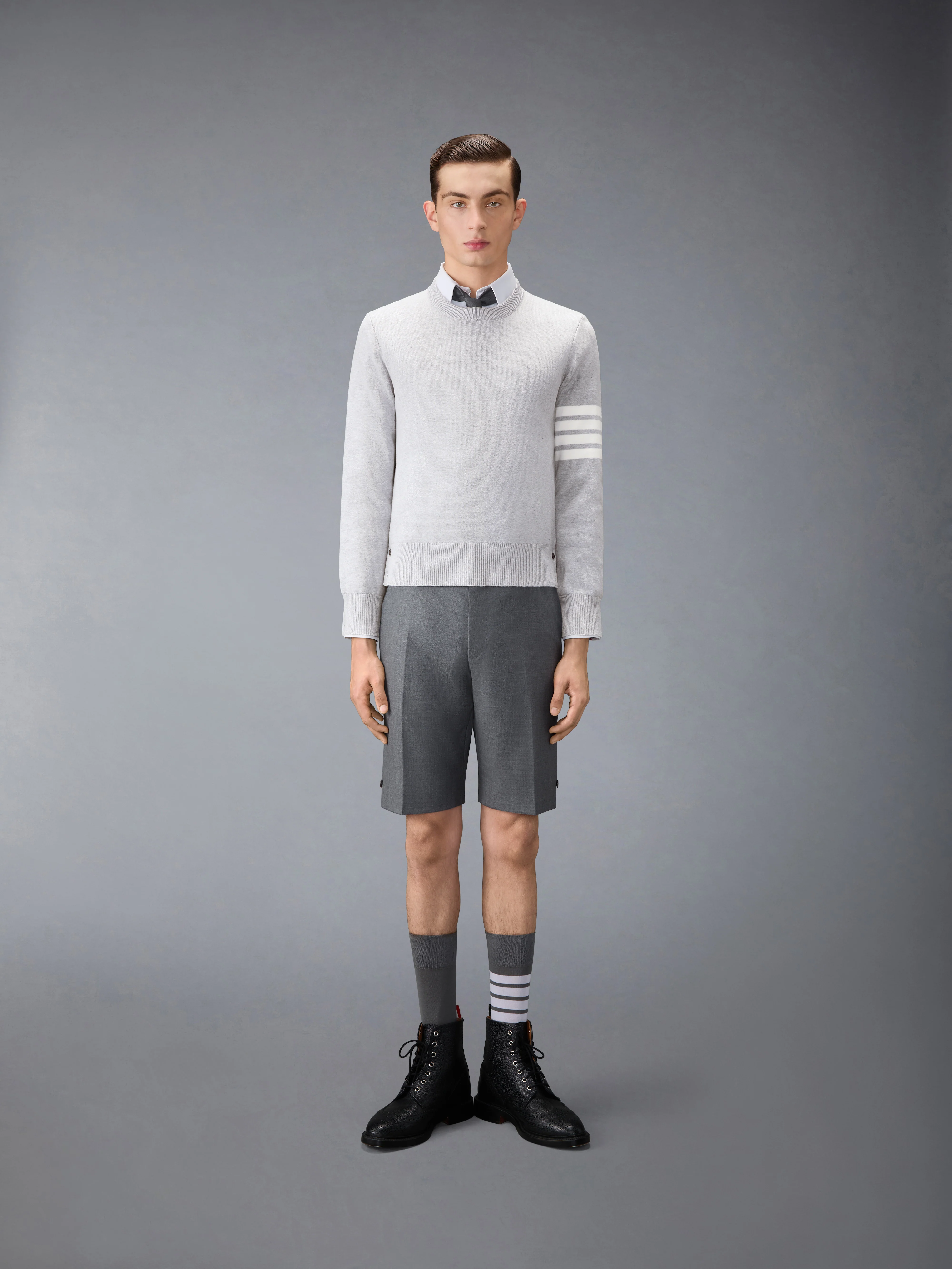 COTTON CREPE 4-BAR PULLOVER - Image 3