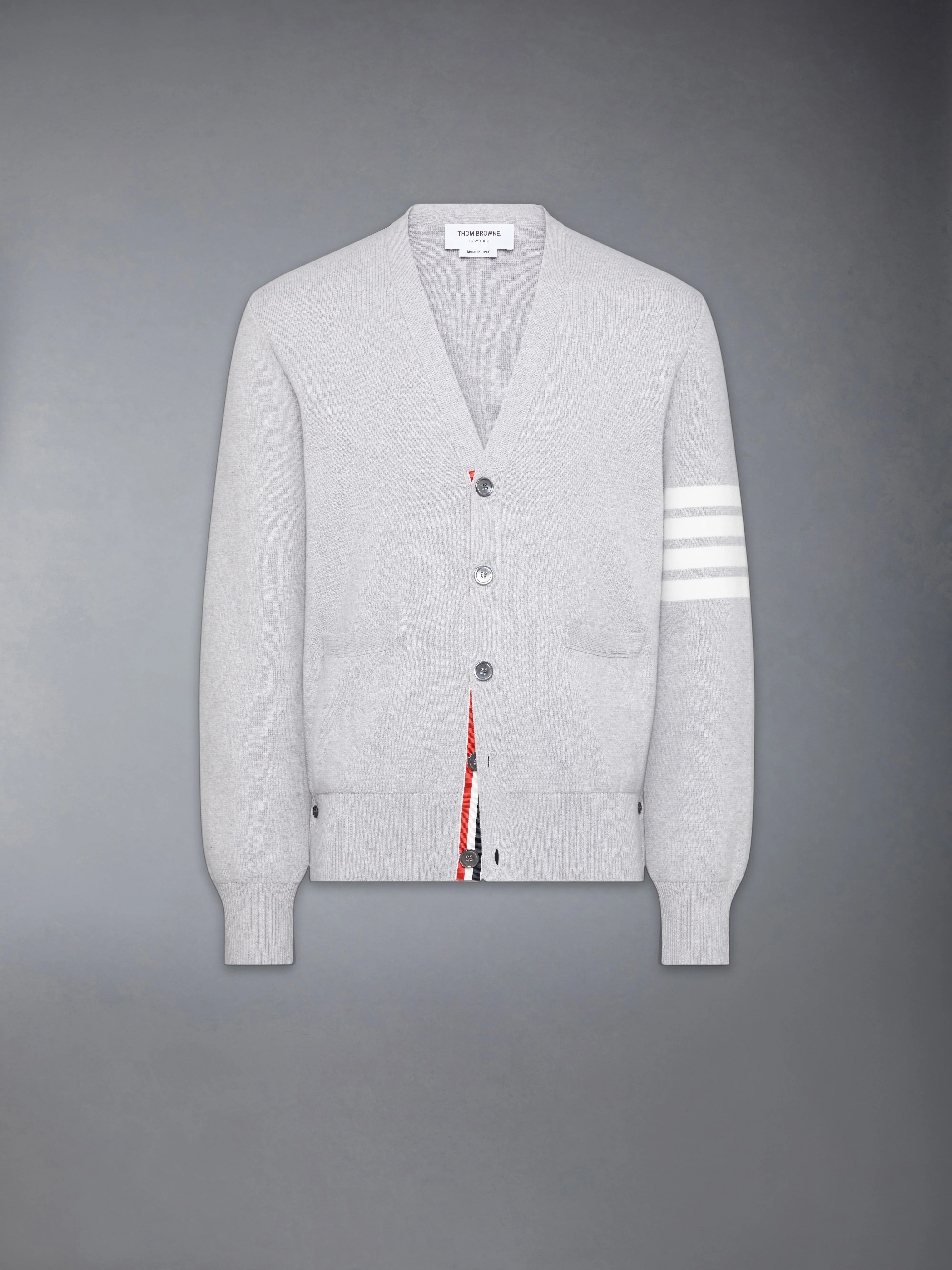 COTTON CREPE V-NECK CARDIGAN - Image 6