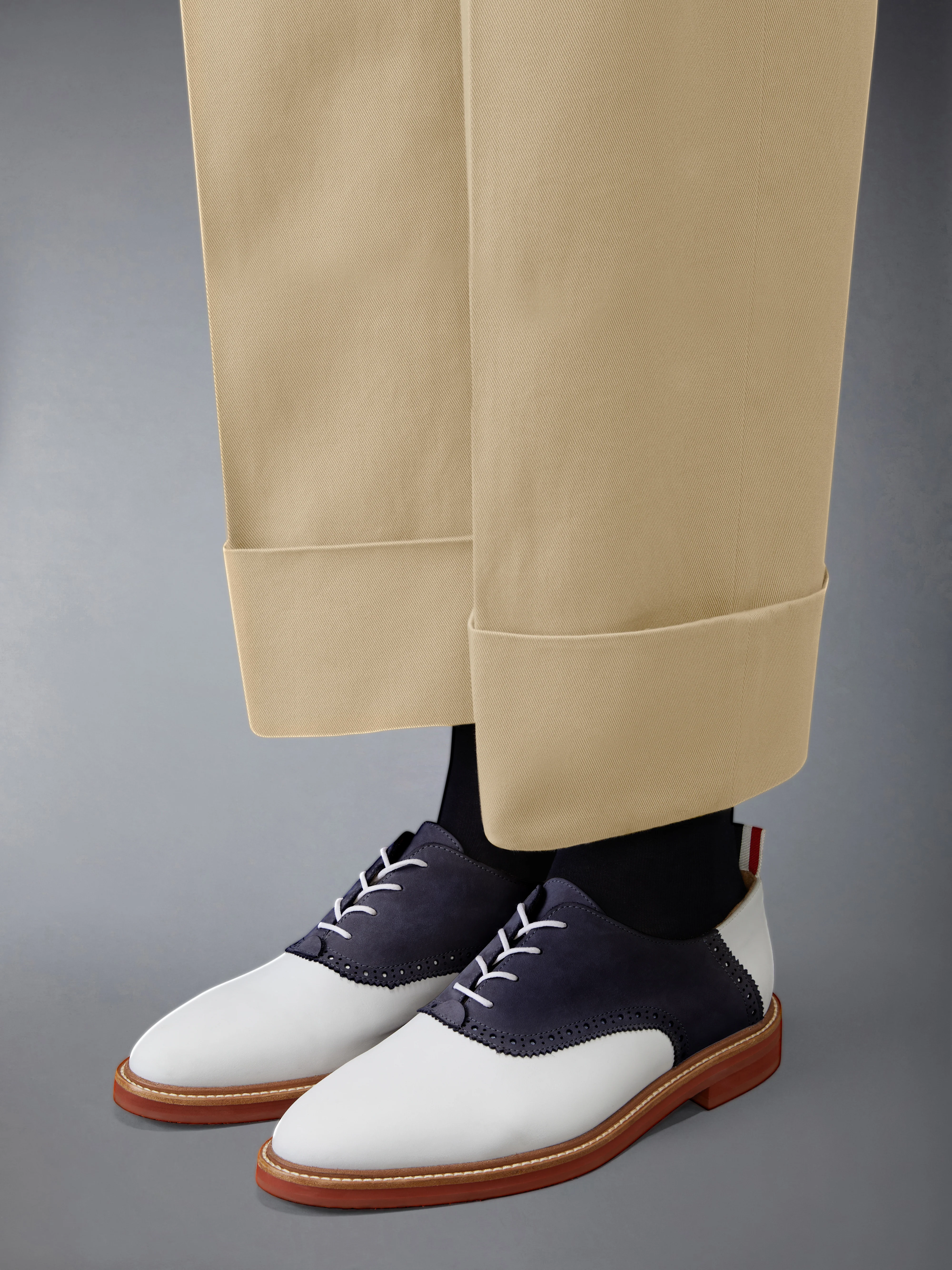 COTTON GABARDINE DOUBLE PLEAT TROUSER - Image 4