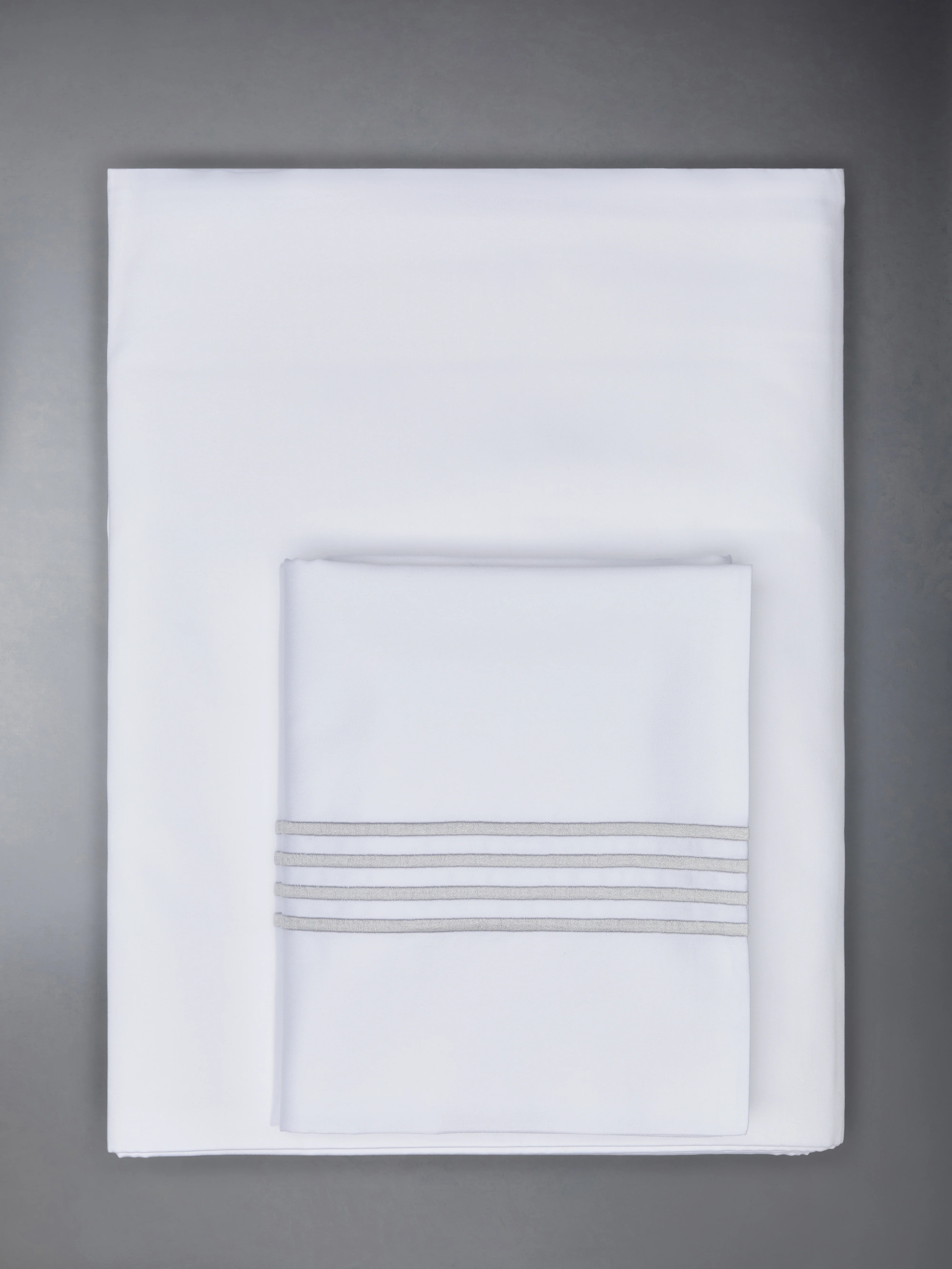 COTTON SATEEN 4-BAR FRETTE DUVET SET (KING-US/CAD) - Image 4