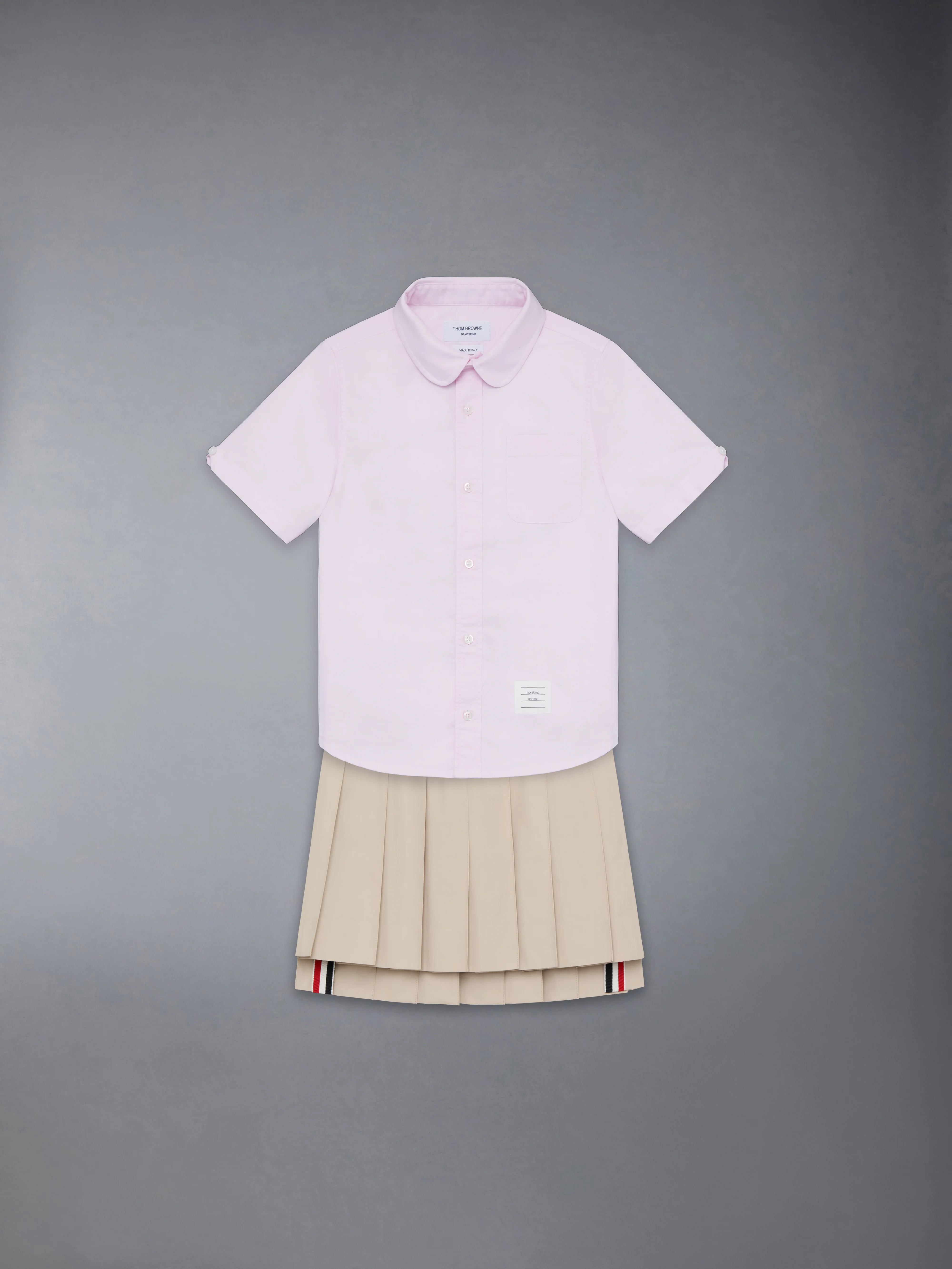 COTTON SUITING PLEATED MINI SKIRT - Image 2