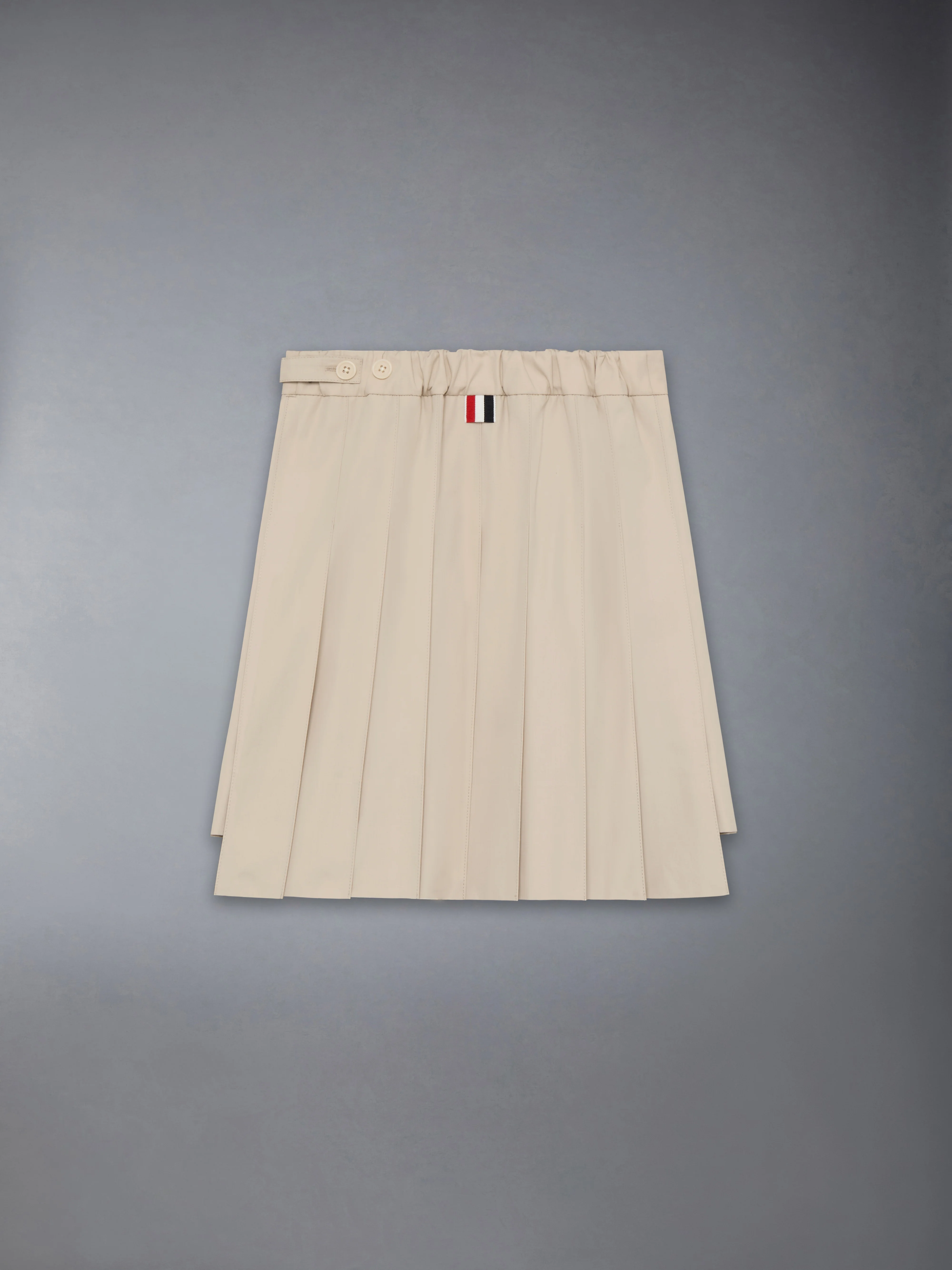 COTTON SUITING PLEATED MINI SKIRT - Image 3