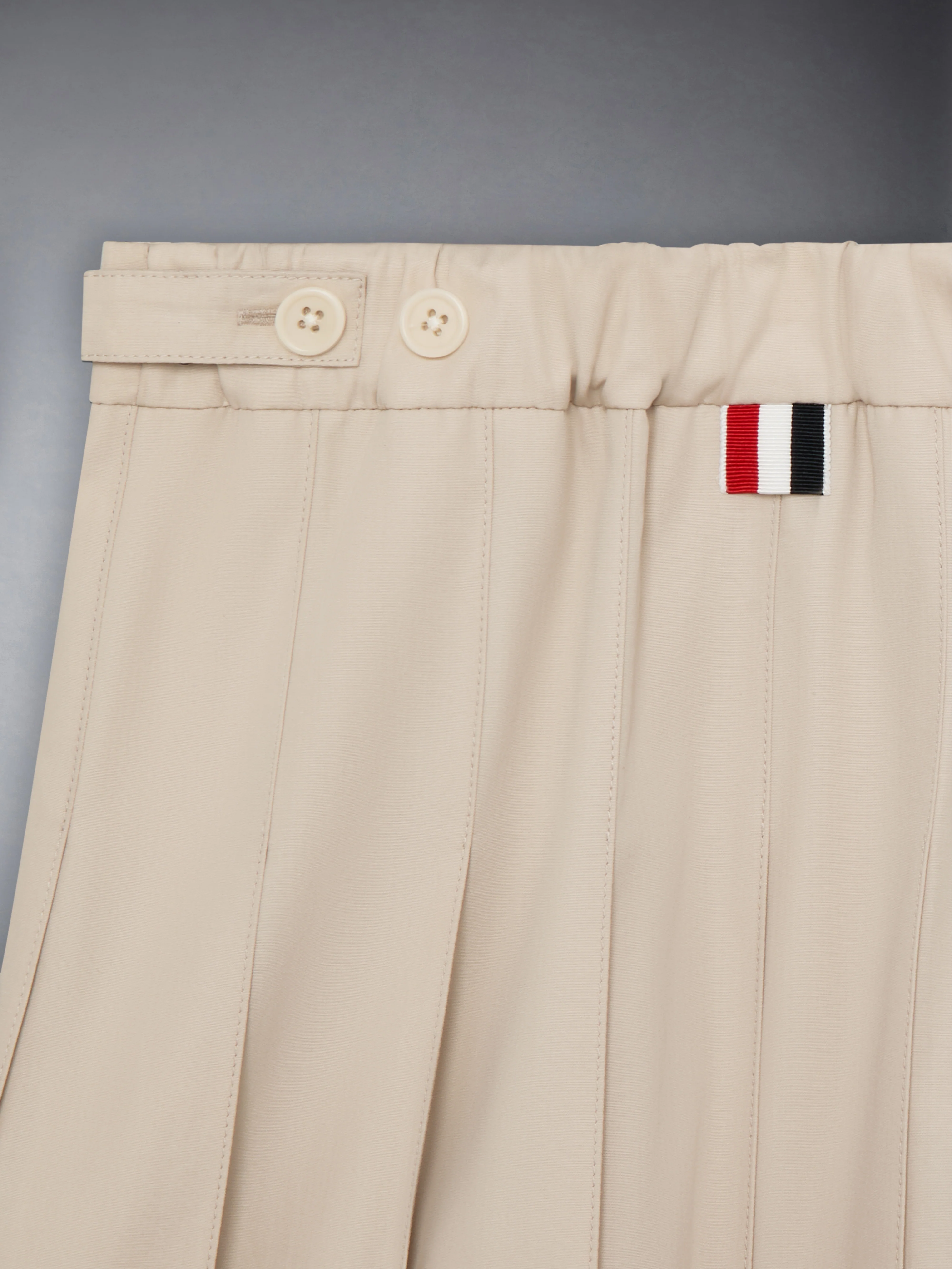COTTON SUITING PLEATED MINI SKIRT - Image 6