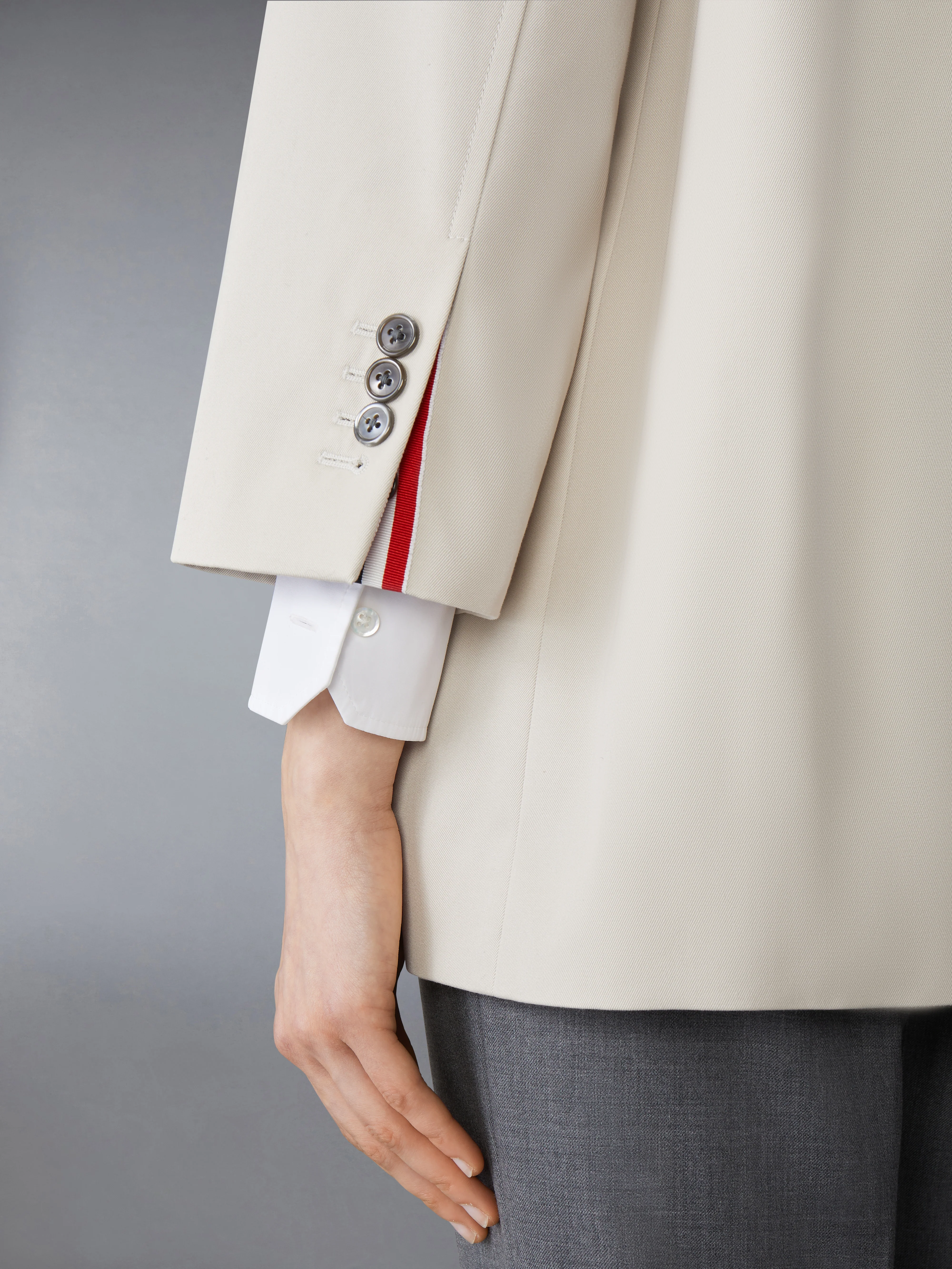 COTTON TWILL ARMBAND CROPPED CAR COAT - Image 4