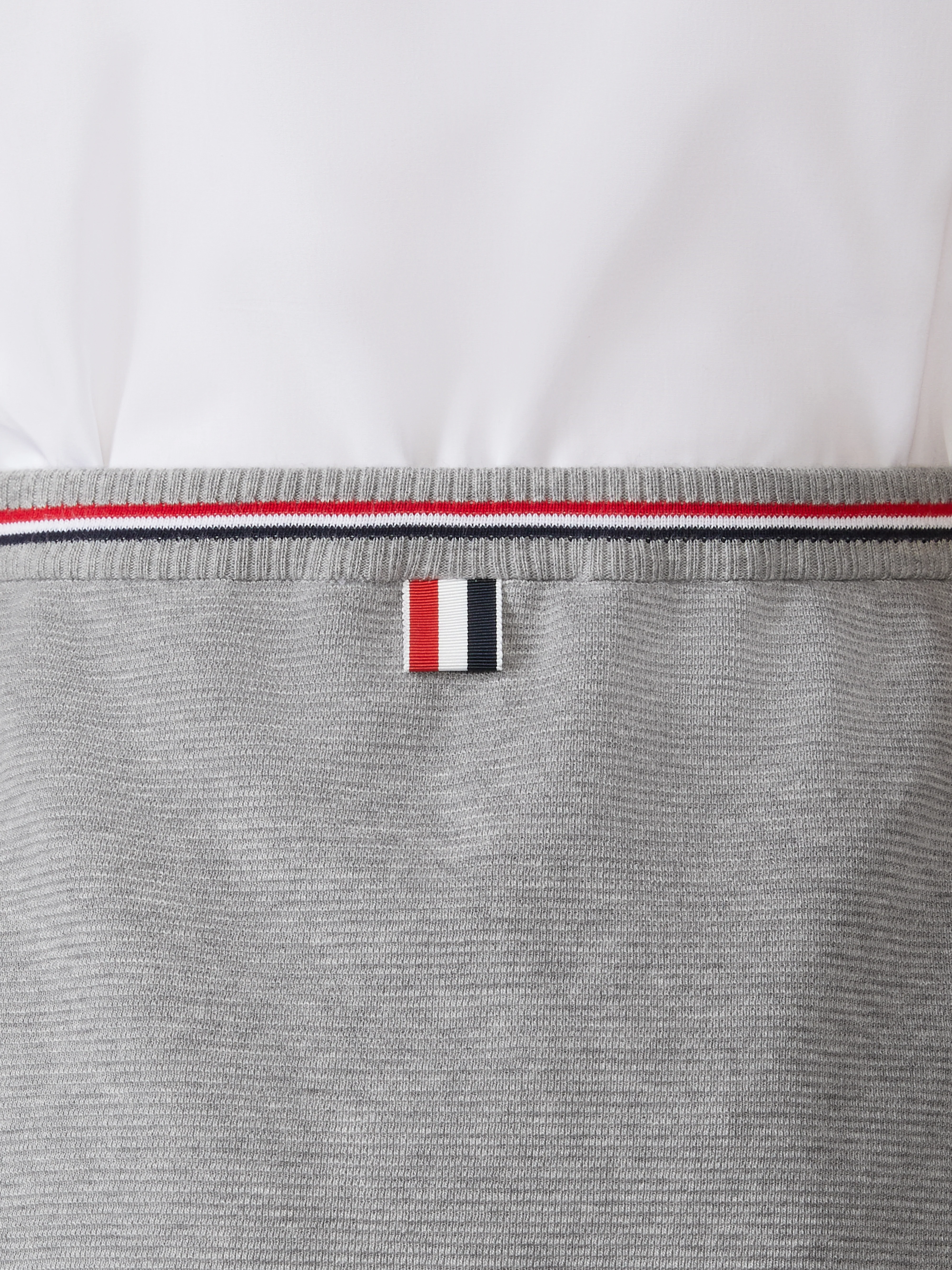 COTTON WAFFLE MINI WRAP SKIRT - Image 6