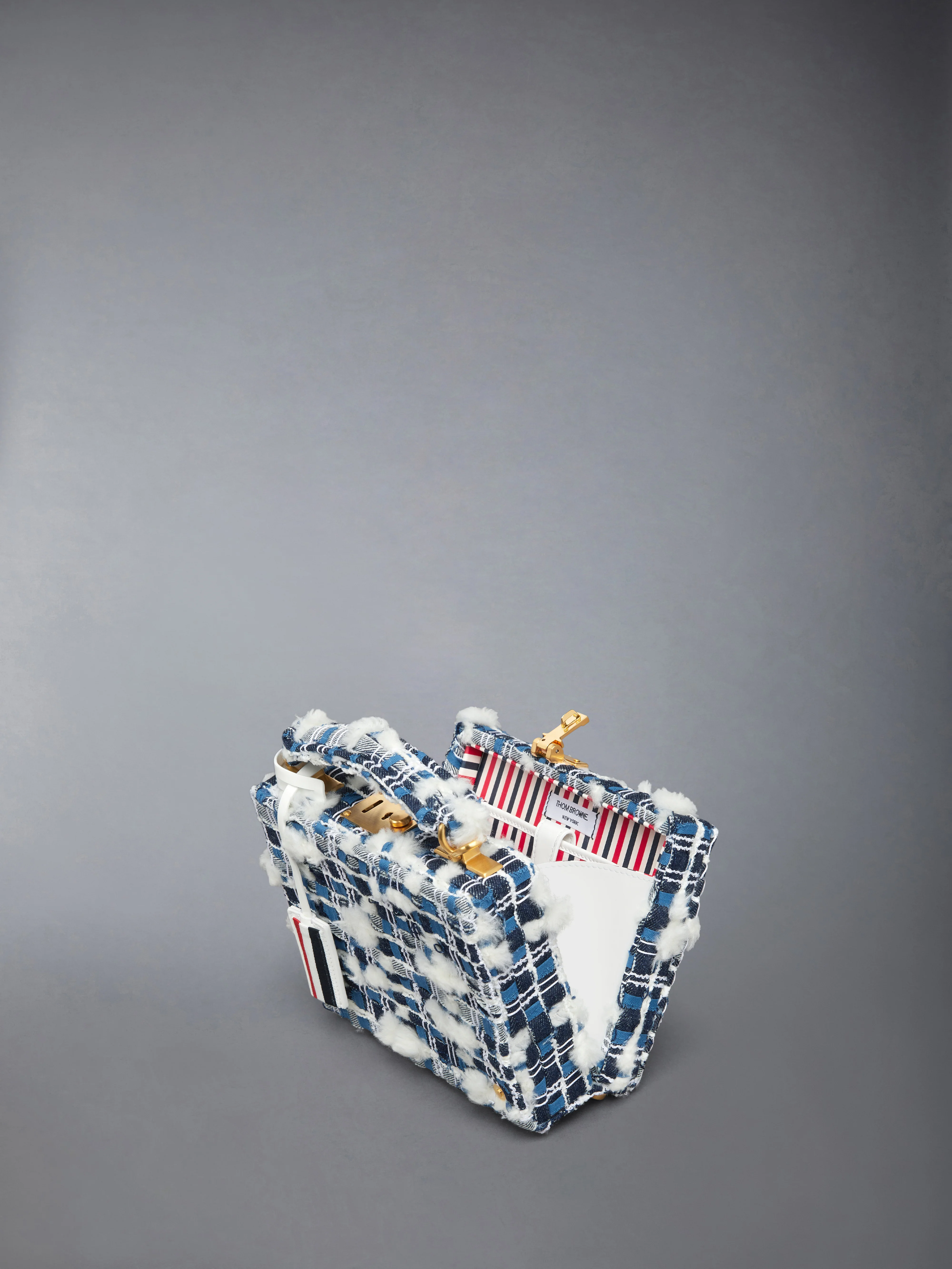 DENIM POUF TWEED MICRO ATTACHE CASE - Image 4